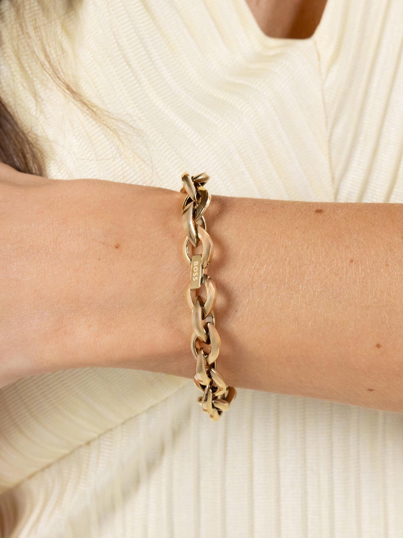 Image 4 of 7 of BOSS Ladies Fiora Gold IP Bracelet