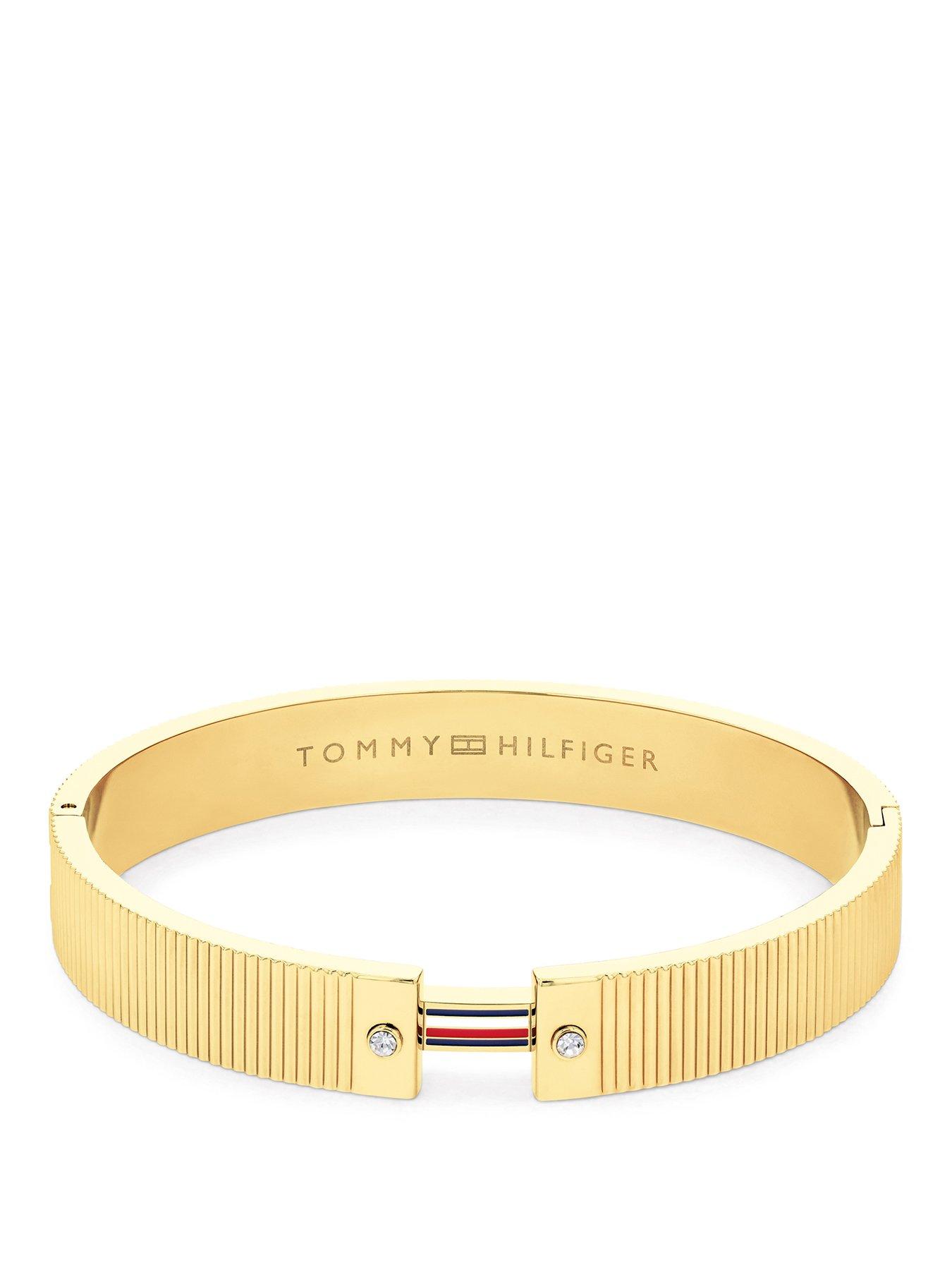 Image 1 of 3 of Tommy Hilfiger Womens Gold Plated Bangle