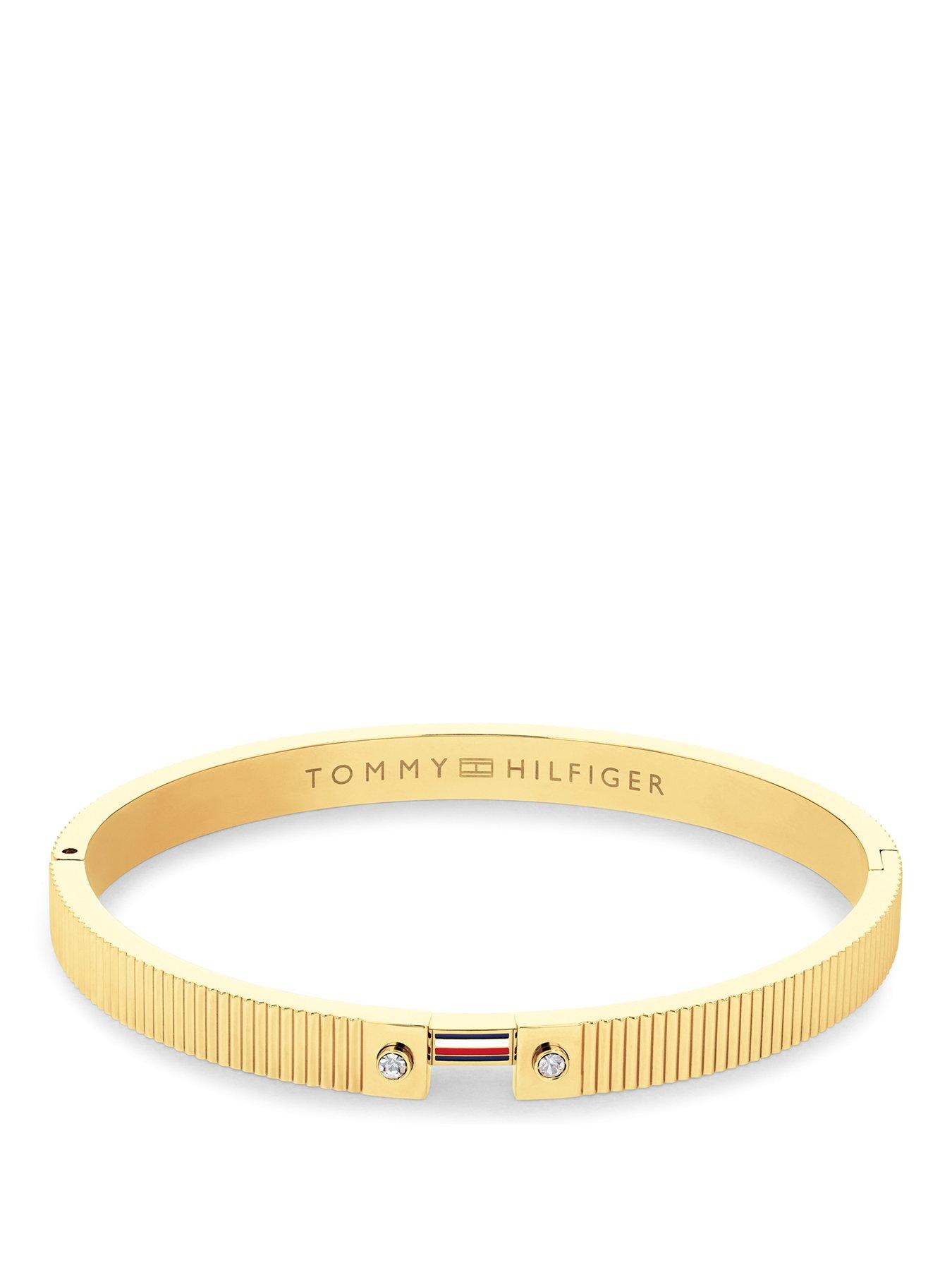 Image 1 of 3 of Tommy Hilfiger Womens Gold Plated Bangle