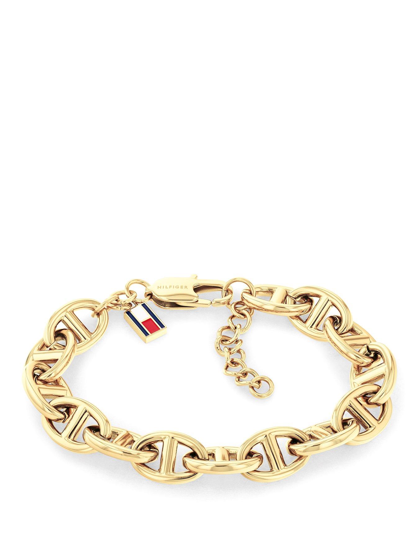 Tommy Hilfiger Tommy Hilfiger Womens Gold Plated Link Bracelet