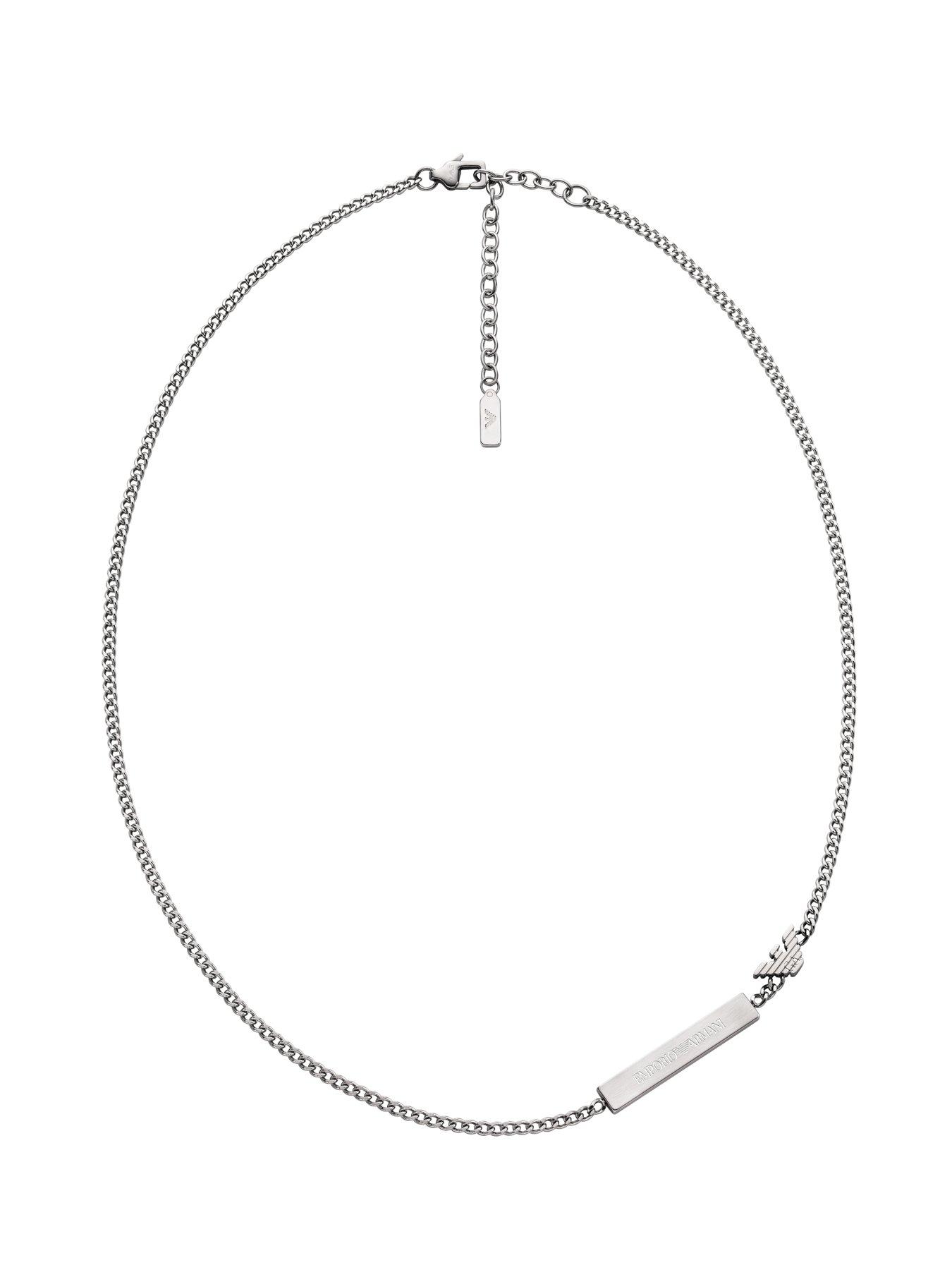 Image 2 of 4 of Emporio Armani Mens Stainless Steel ID Necklace, EGS3309040