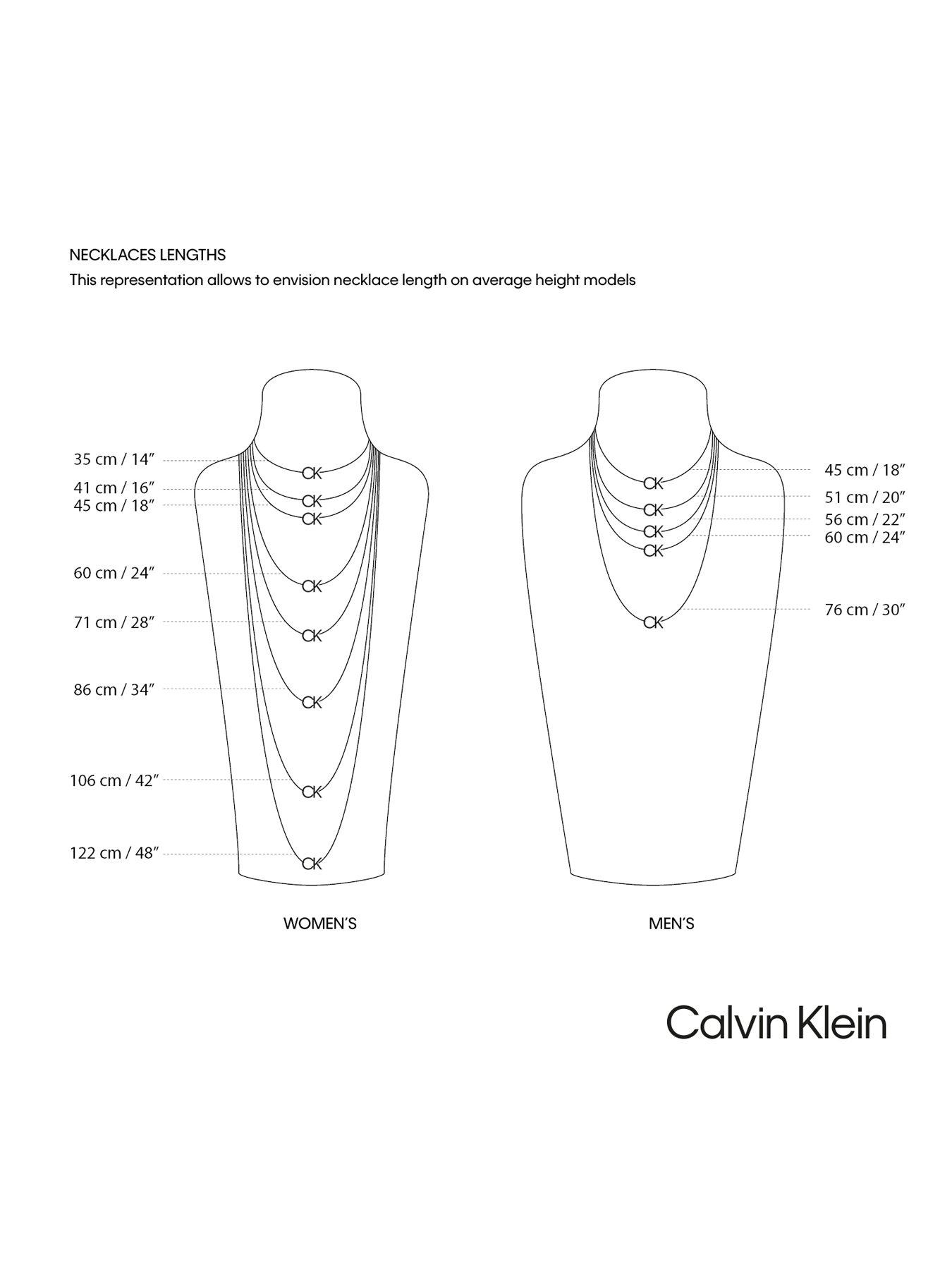 Image 5 of 5 of Calvin Klein Mens CK Contoured Barrel Stainless Steel Necklace