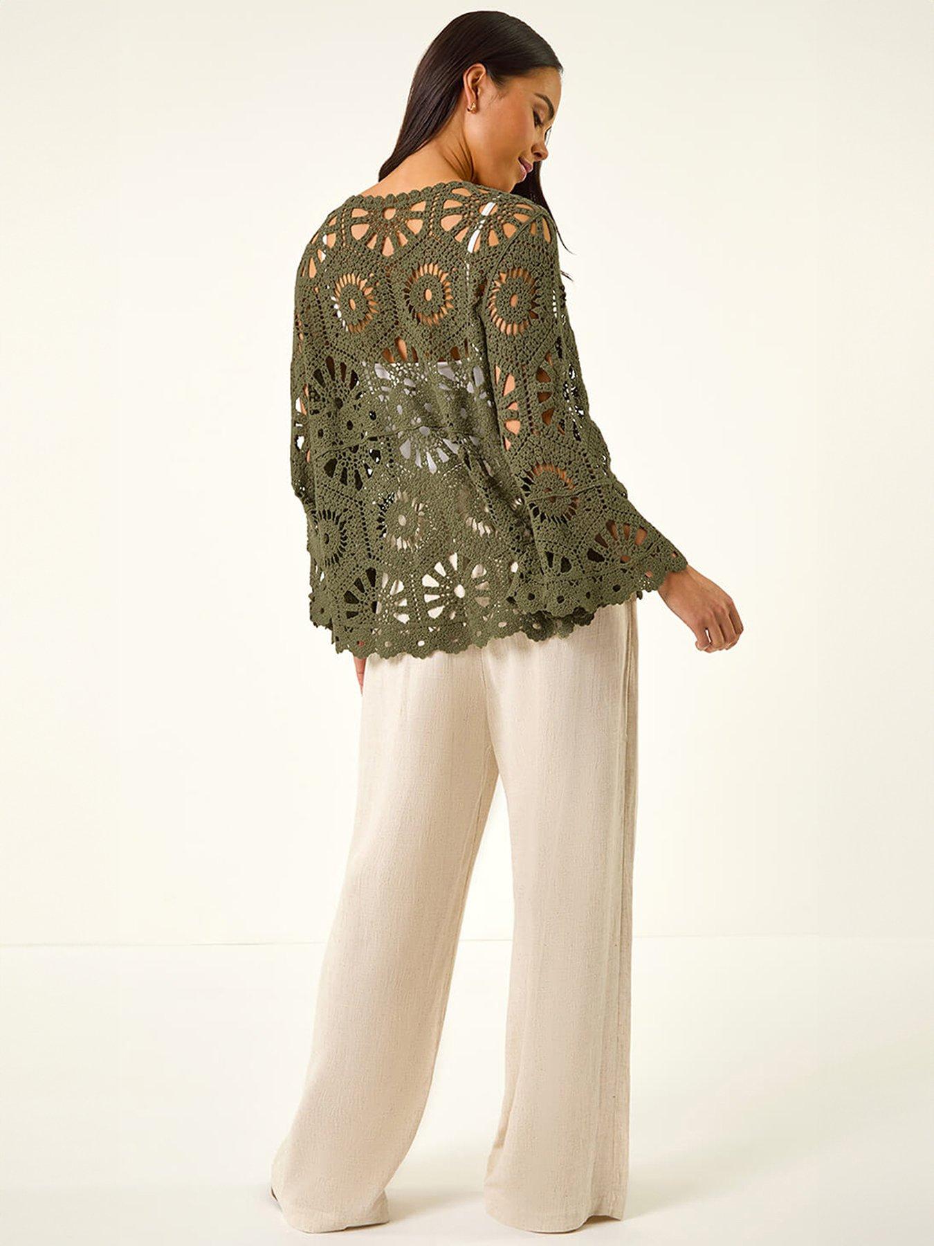 Image 2 of 5 of Roman Petite Crochet Top
