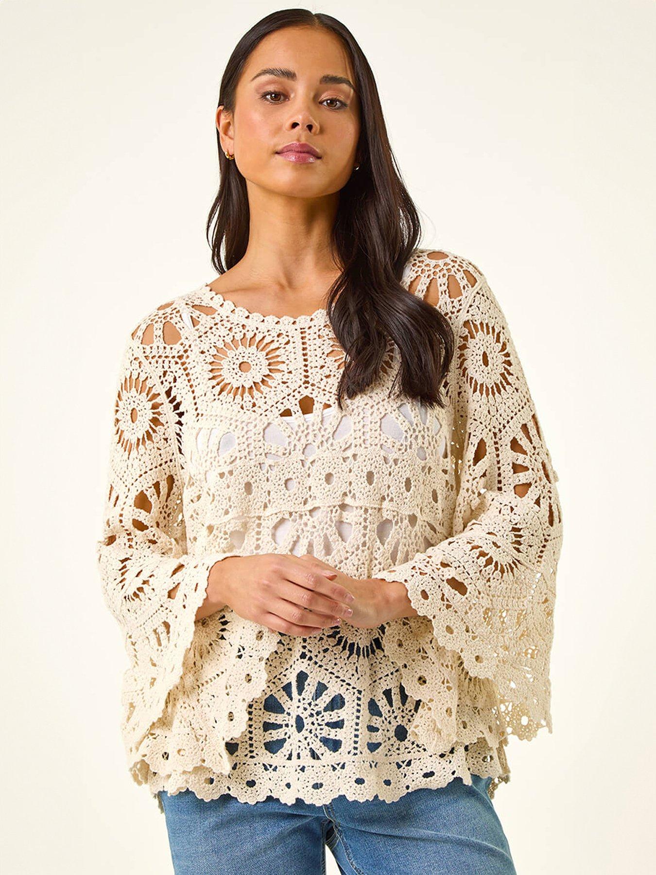 Roman Petite Crochet Top