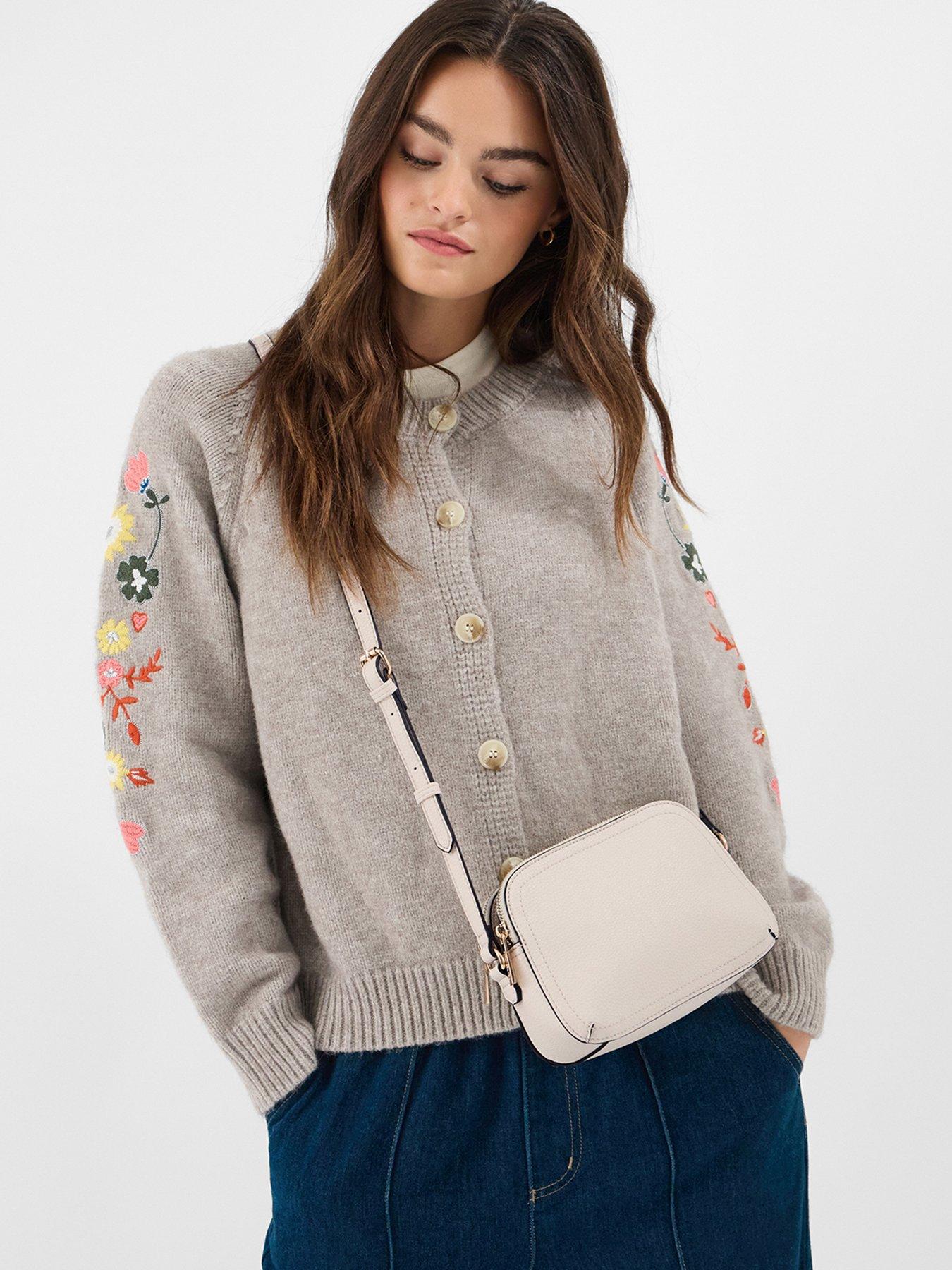 Image 2 of 5 of Accessorize Faux Leather Pleated Shoulder Bag