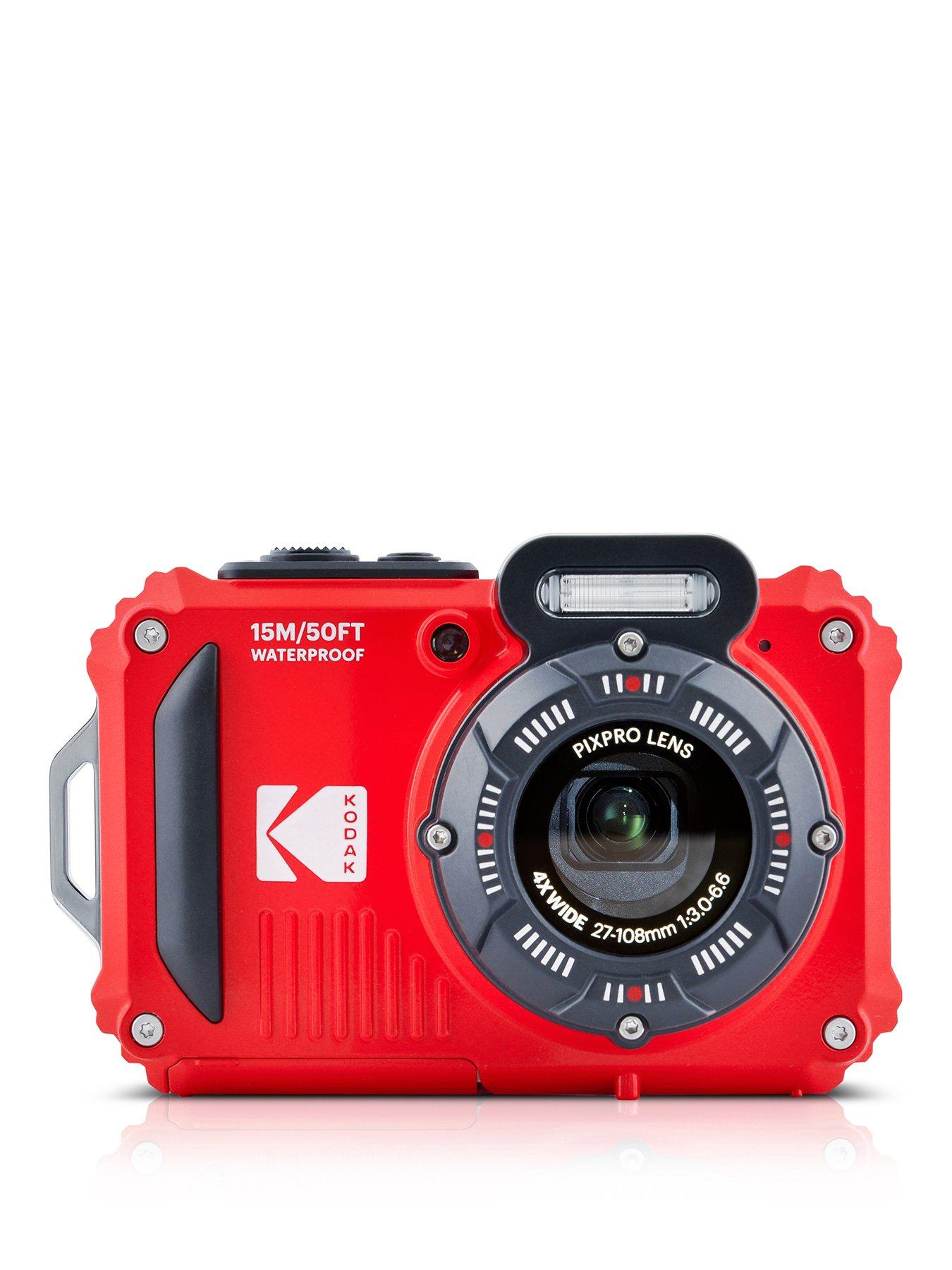 Kodak PIXPRO WPZ2 16MP 4x Zoom Tough Compact Camera - Red - Camera Only