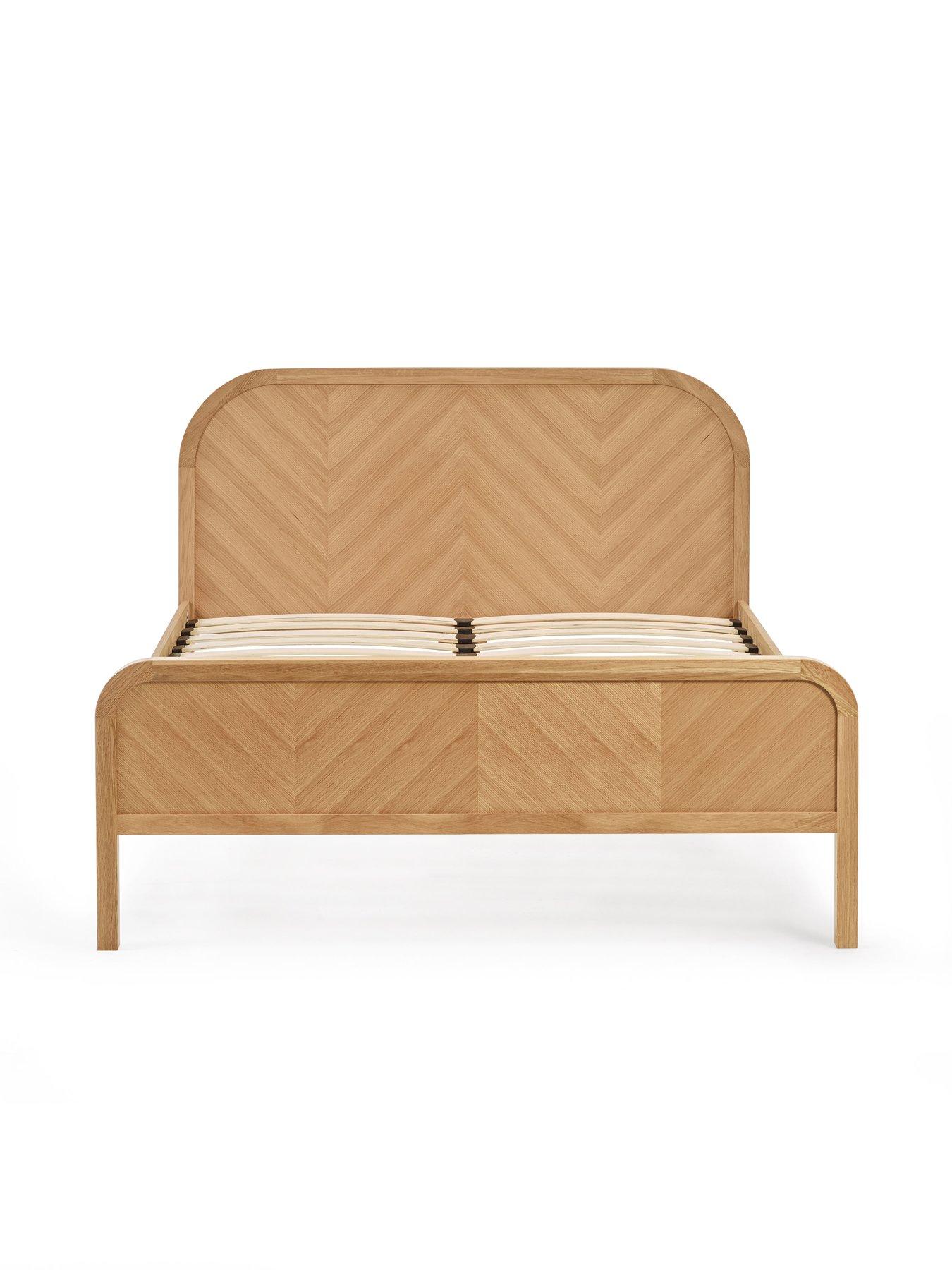 Image 3 of 7 of Julian Bowen Milo Oak Effect Chevron Bed