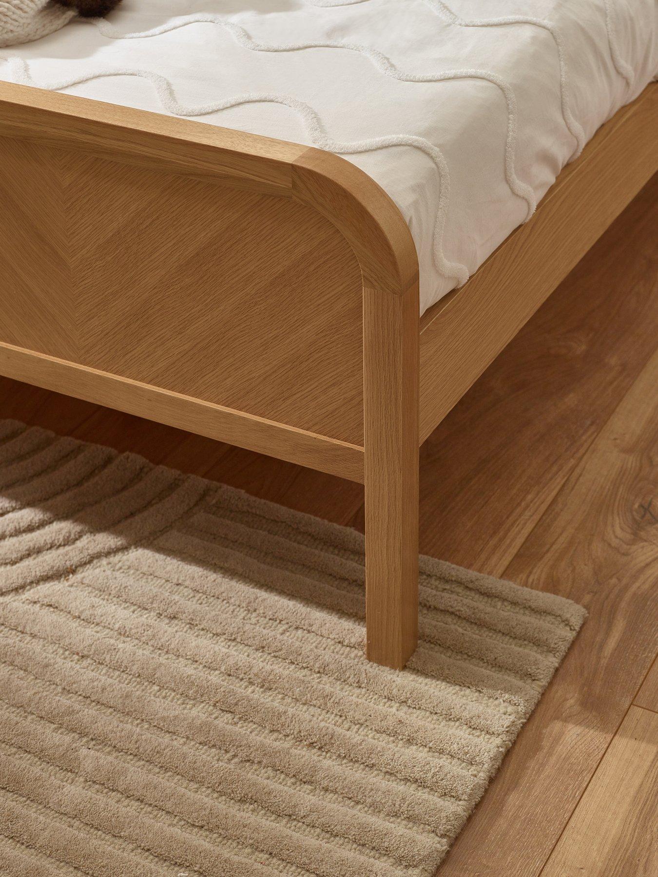 Image 6 of 7 of Julian Bowen Milo Oak Effect Chevron Bed