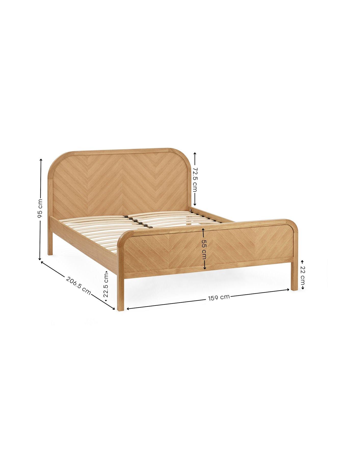 Image 7 of 7 of Julian Bowen Milo Oak Effect Chevron Bed