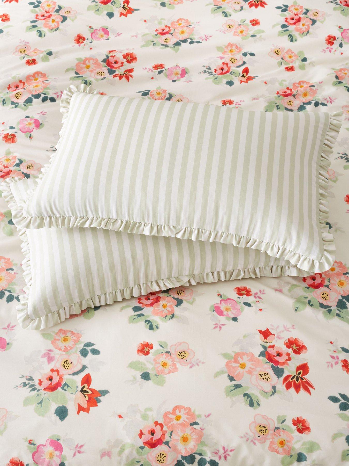 Cath Kidston Green Canopy Stripe 100% Cotton Bedlinen - Image 4