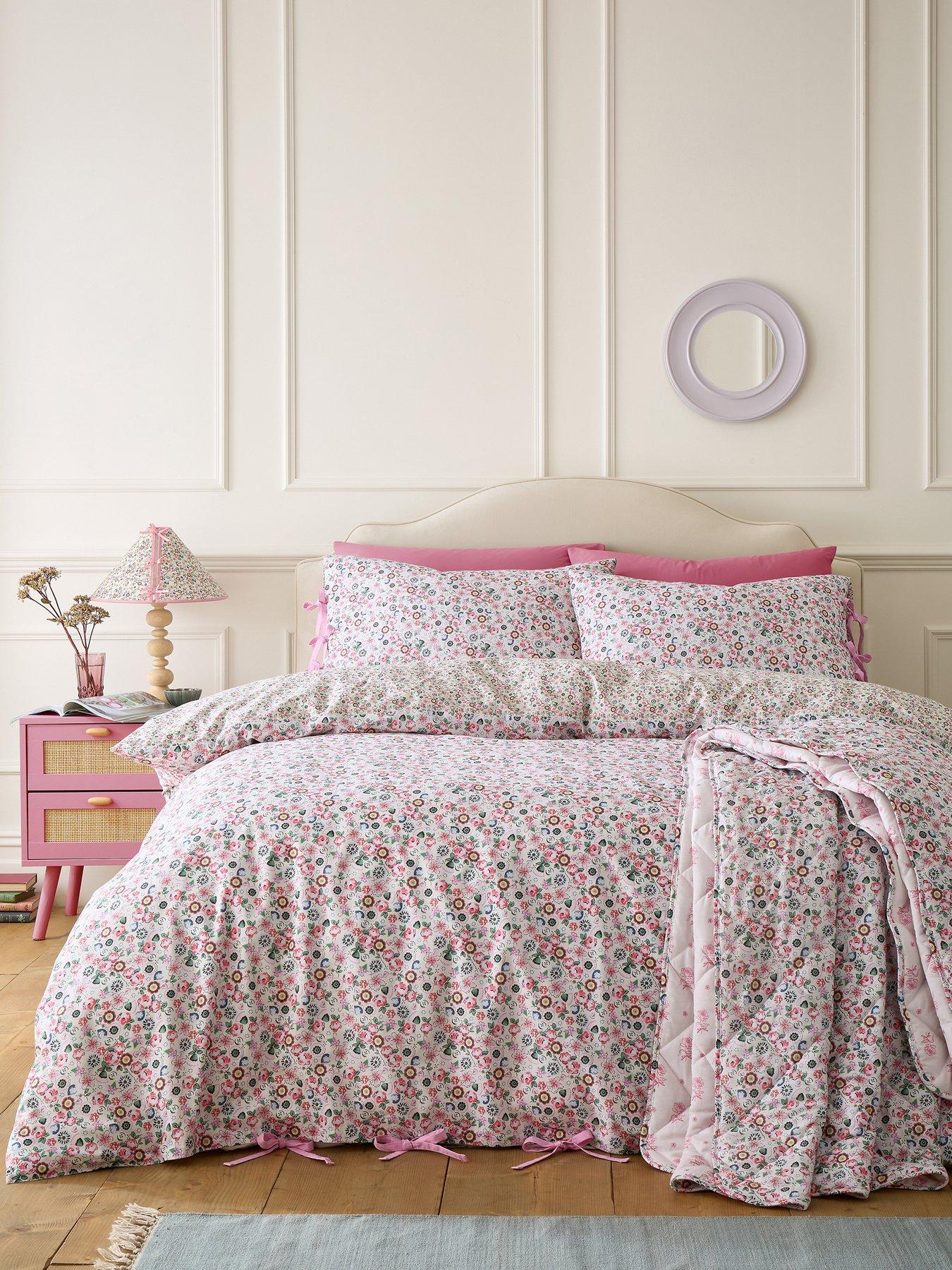 Cath Kidston Pearly Queen Ditsy Pink King Duvet Set