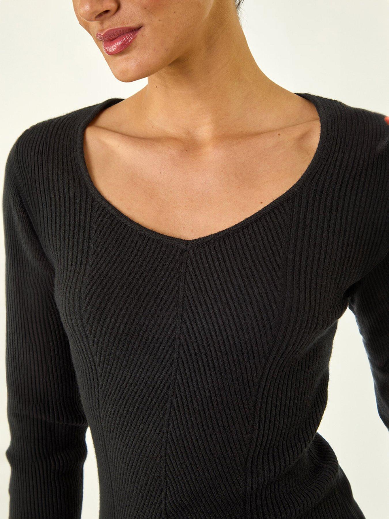 Image 5 of 5 of Roman Dusk Ribbed Knitted Top