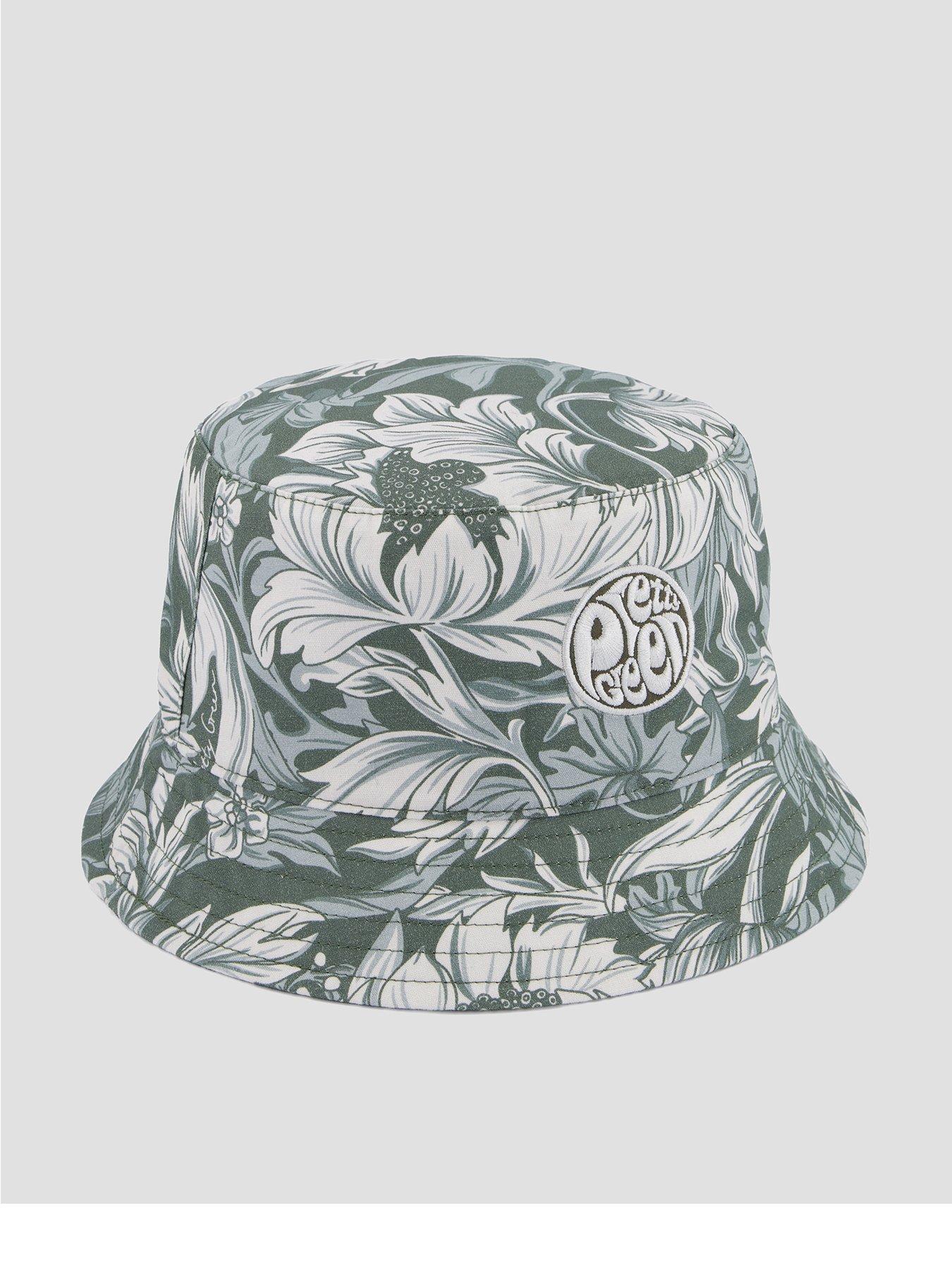 Image 1 of 4 of Pretty Green Bostall Printed Bucket Hat - Green
