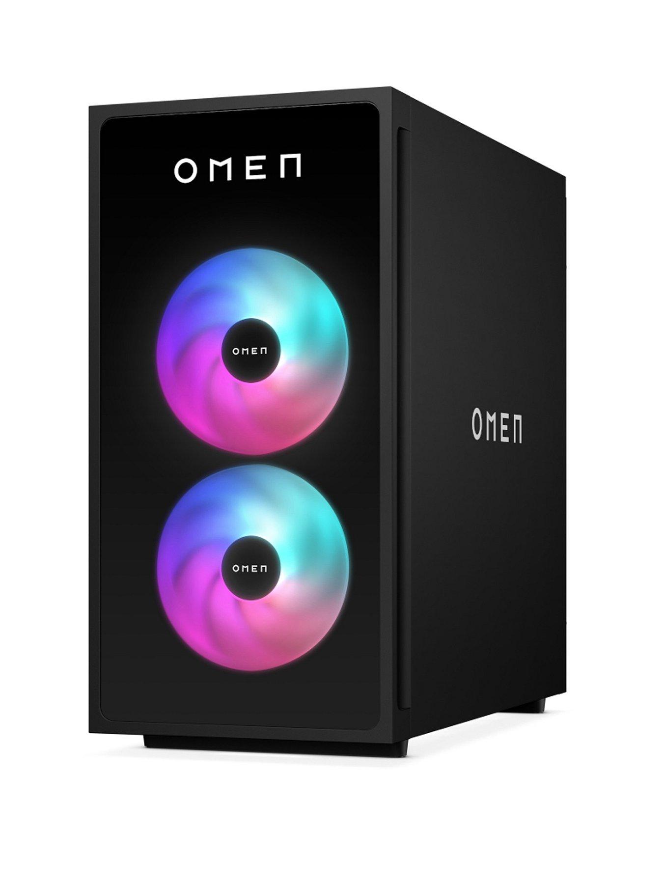 Image 1 of 2 of HP GT16-0027na Gaming Desktop - GeForce RTX 5060 Ti - AMD Ryzen 5 - 16GB RAM - 1TB - Black