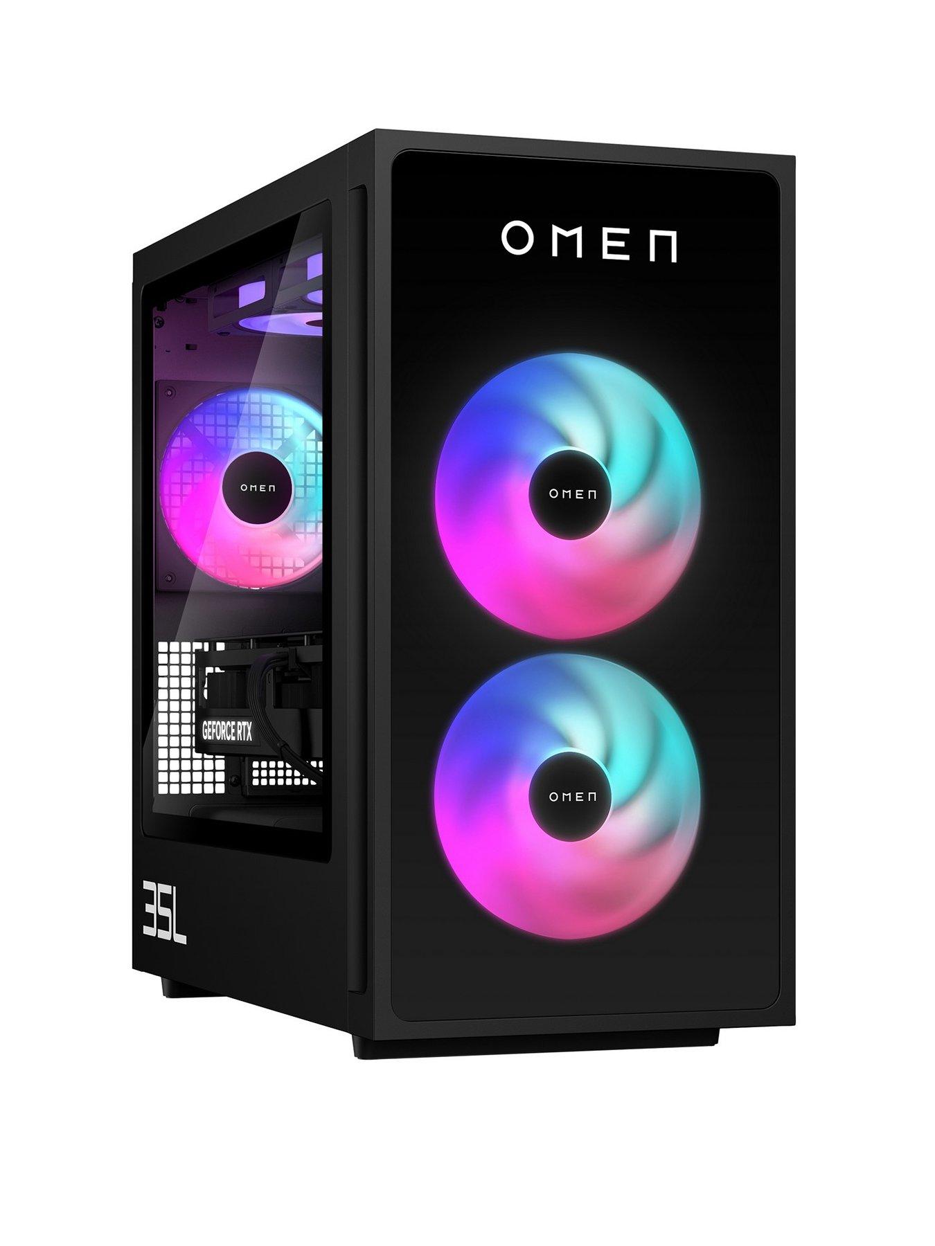 Image 1 of 7 of HP GT16-0028na Gaming Desktop - GeForce RTX 5060 Ti - AMD Ryzen 7 - 16GB RAM - 1TB - Black