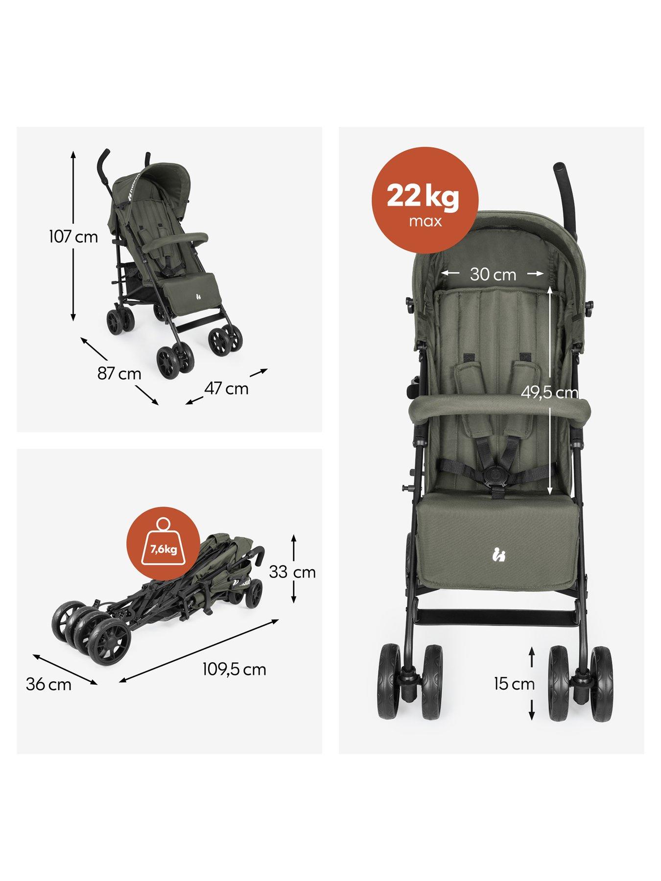 Image 3 of 7 of Hauck Fold N Care Stroller - Olive
