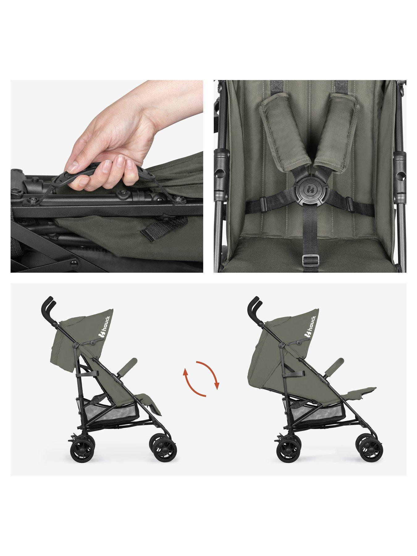 Image 4 of 7 of Hauck Fold N Care Stroller - Olive