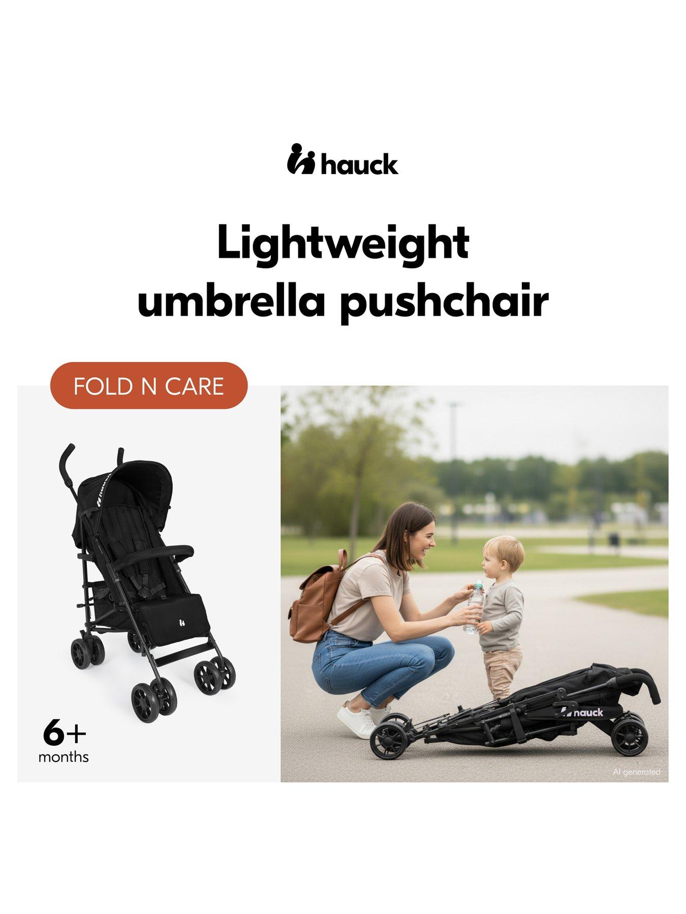 Image 2 of 7 of Hauck Fold N Care Stroller - Black
