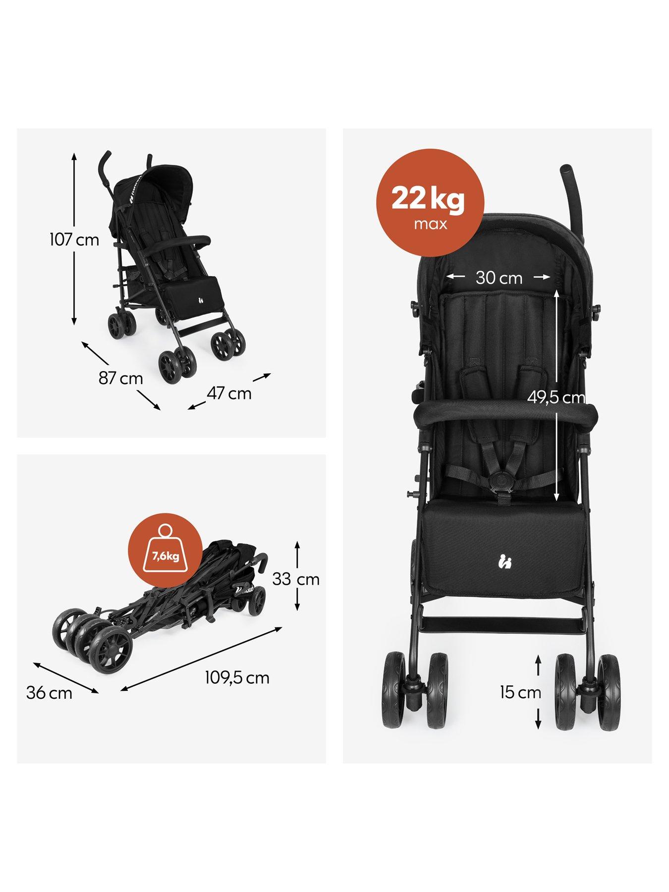 Image 3 of 7 of Hauck Fold N Care Stroller - Black