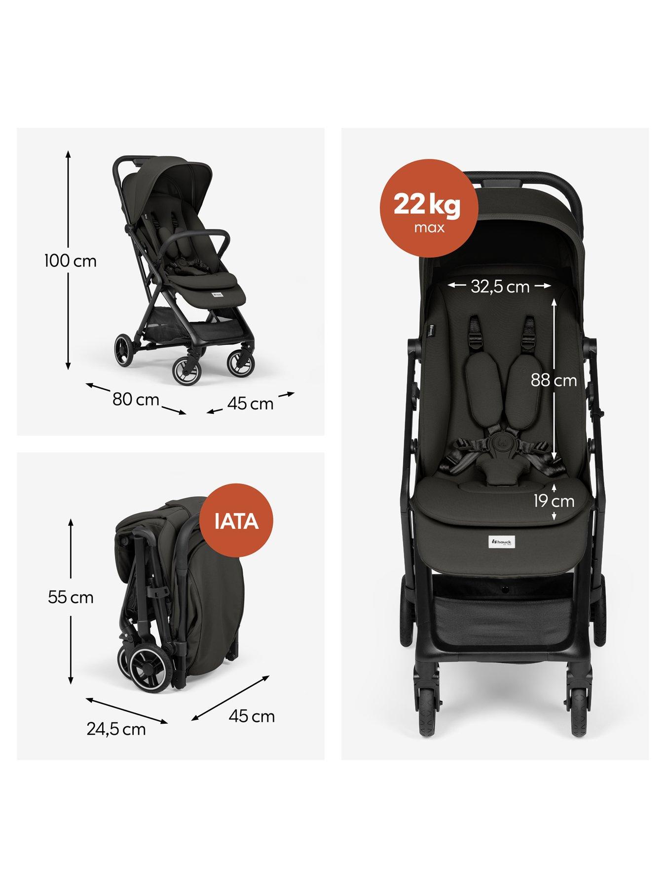 Image 3 of 7 of Hauck Fly N Care Stroller - Black