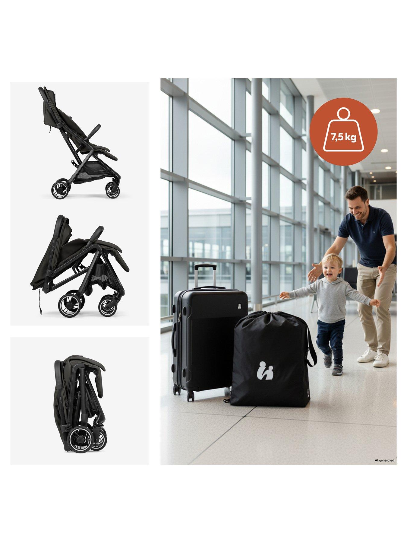 Image 4 of 7 of Hauck Fly N Care Stroller - Black
