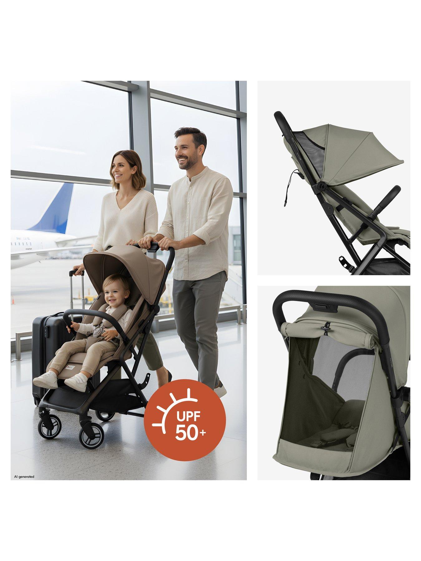 Image 6 of 7 of Hauck Fly N Care Stroller - Sage Green