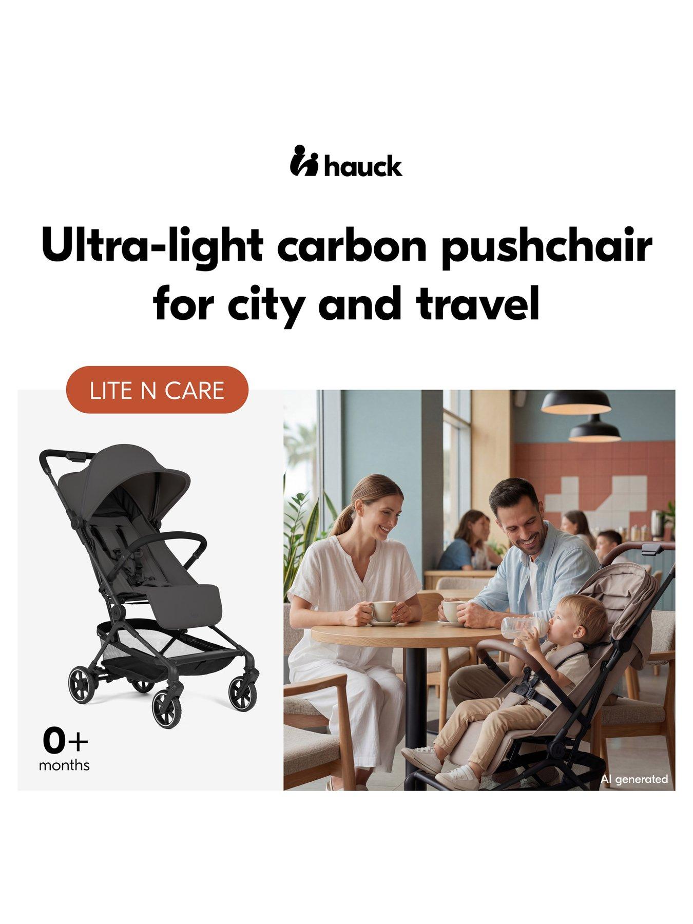 Image 3 of 8 of Hauck Lite N Care Stroller - Dark Anthracite