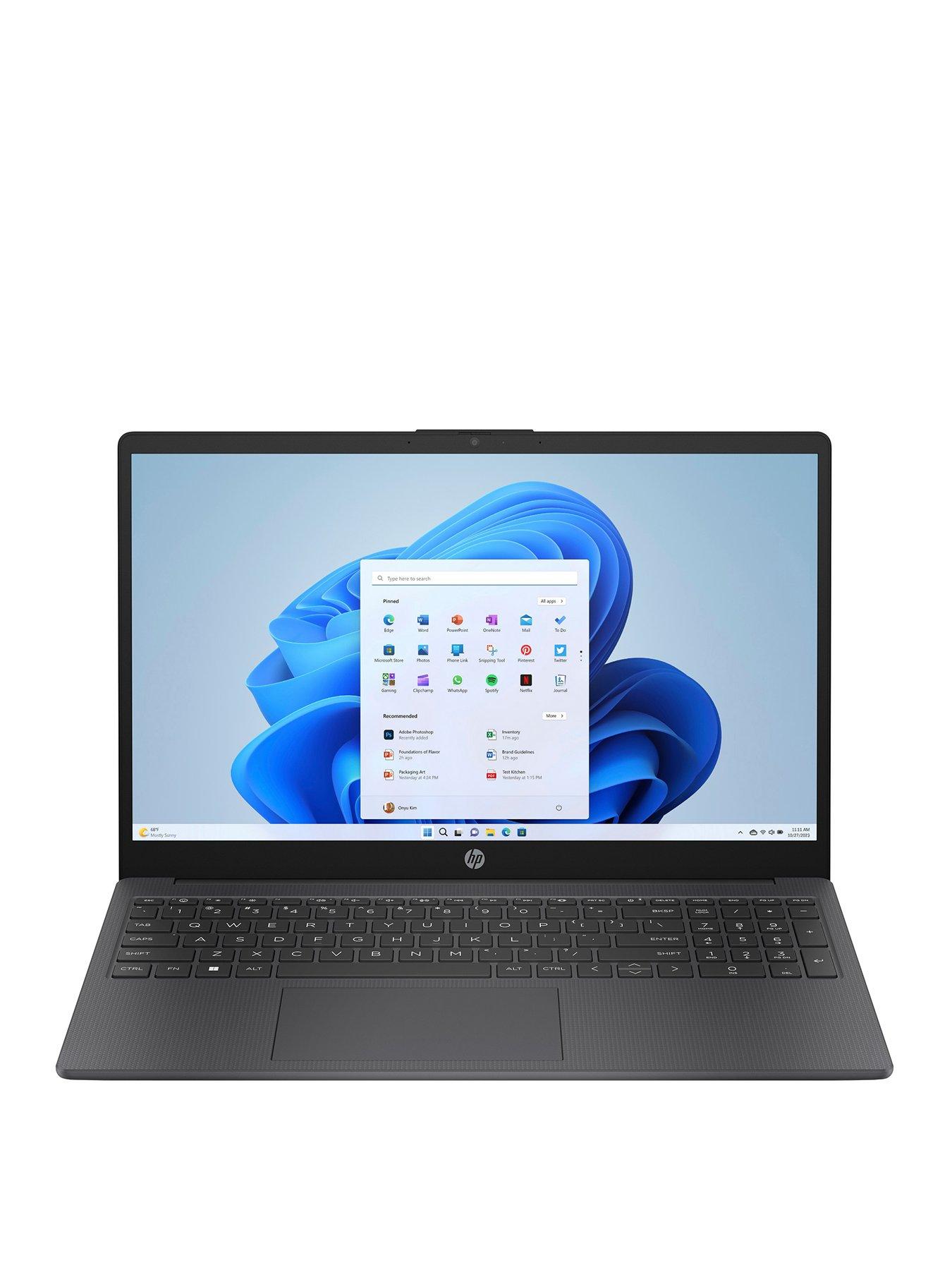 Image 1 of 4 of HP Laptop&nbsp;15-fc0078na&nbsp;- 15.6in FHD,&nbsp;AMD Athlon Silver 7120U, 8GB RAM, 128GB SSD - Silver