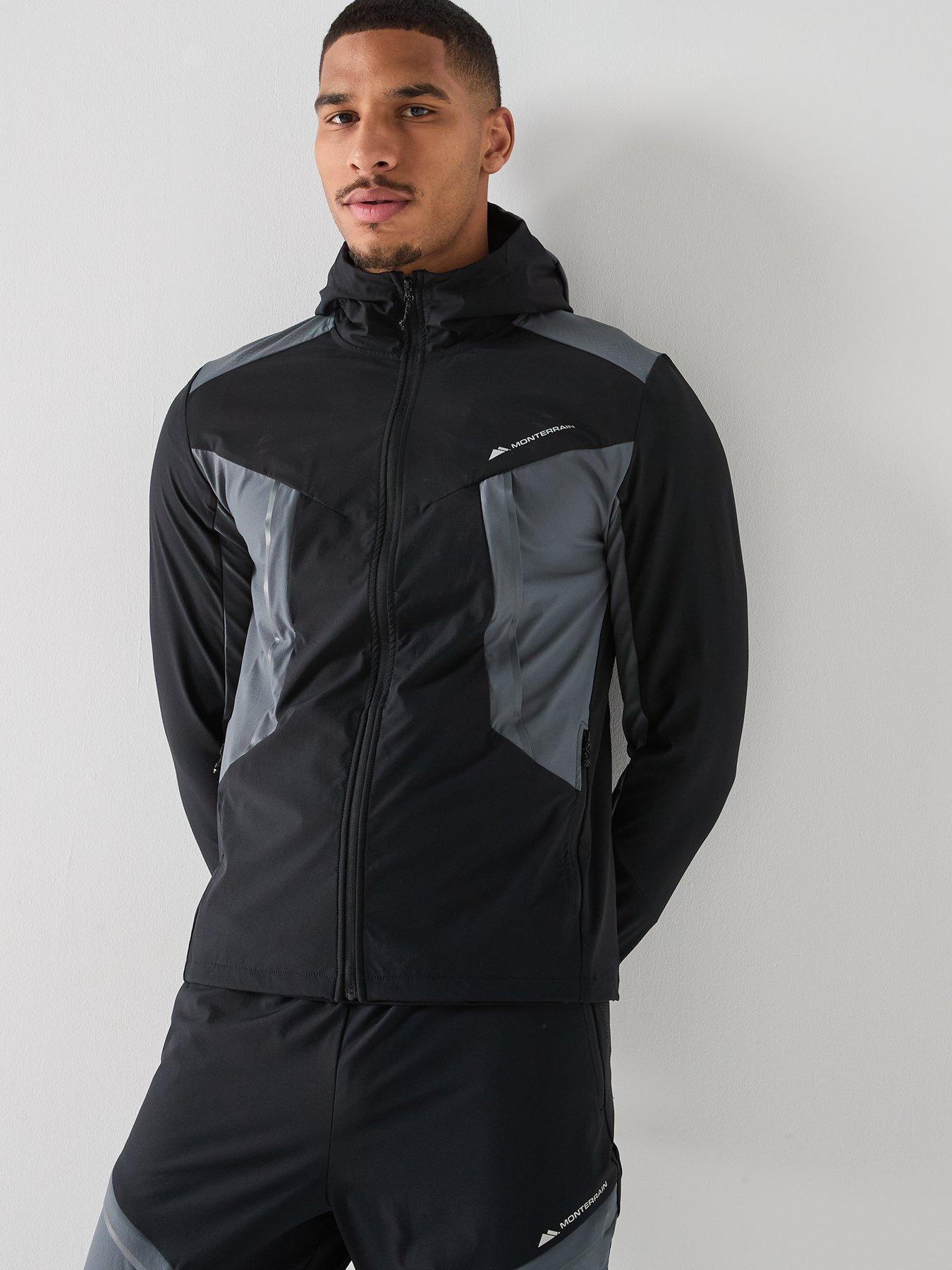 Monterrain Mens Dynamic 2.0 Woven Hoodie - Black