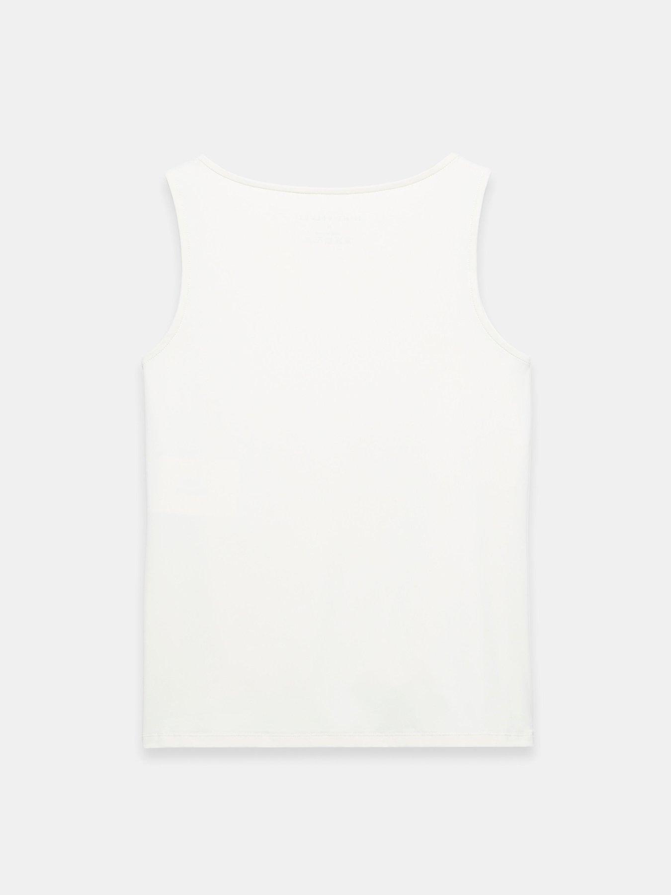 Image 6 of 6 of Mint Velvet Cotton Blend Square Neck Vest - Ivory