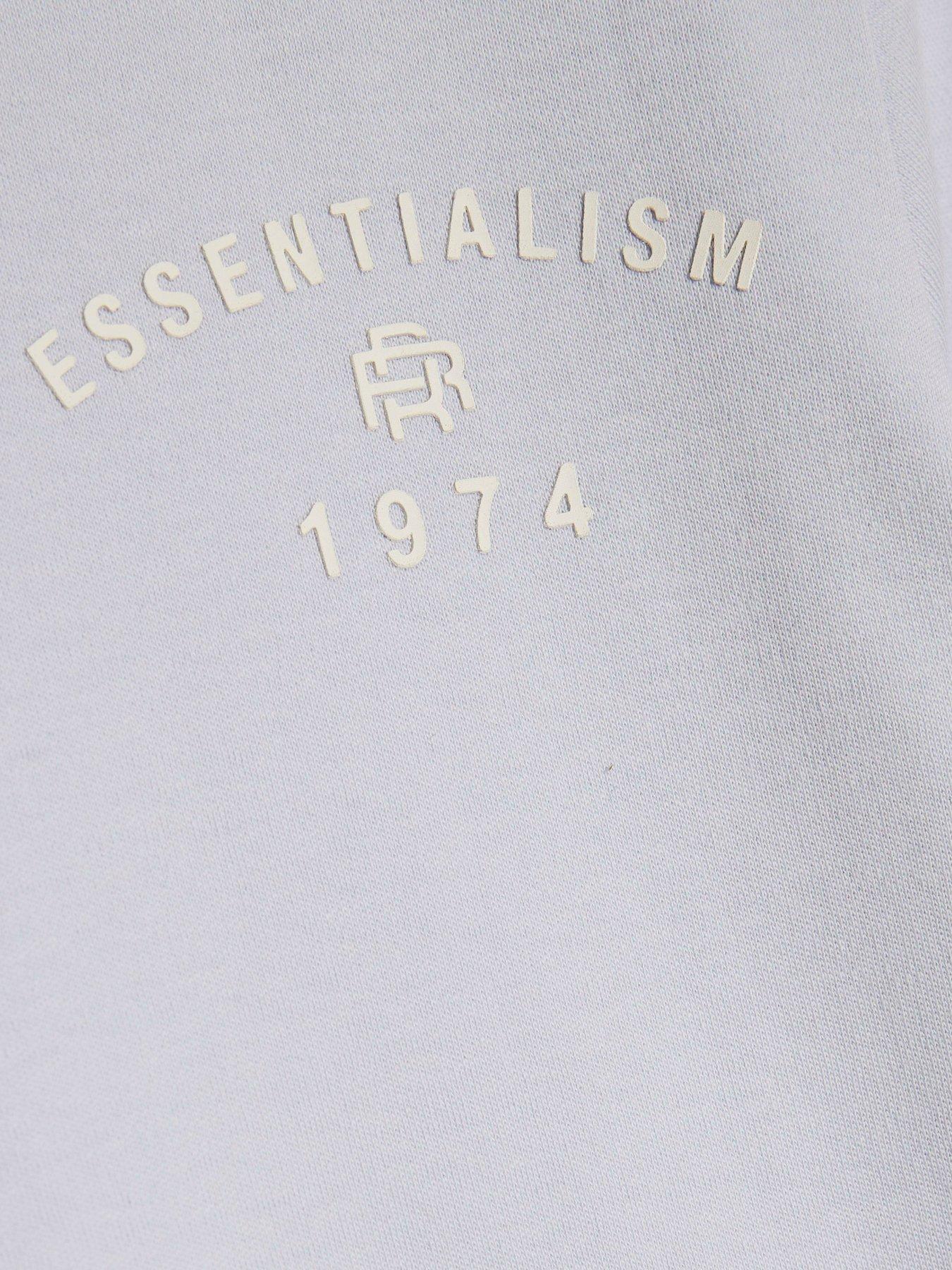 Image 5 of 5 of River Island Mini Boys Essentialism T-Shirt &amp; Shorts Set - Light Blue
