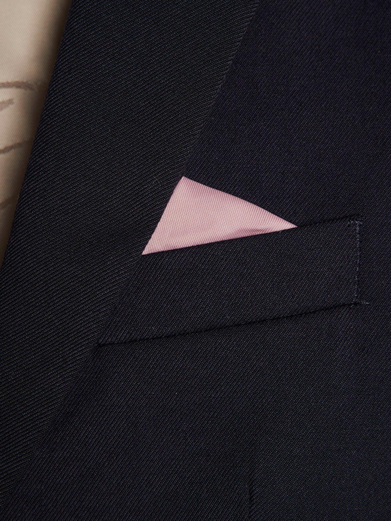 Image 4 of 6 of River Island Mini Boys Tailored Suit Jacket - Navy