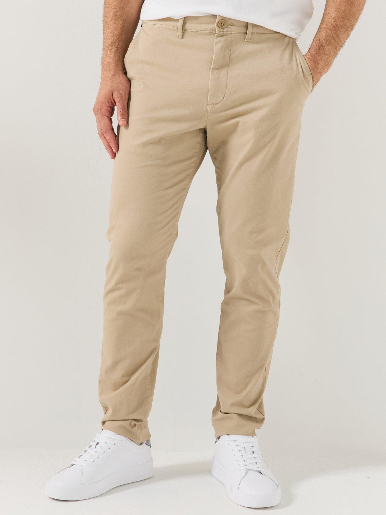 Image 1 of 4 of Tommy Hilfiger Core Harlem Essential Twill Chino Trousers - Beige