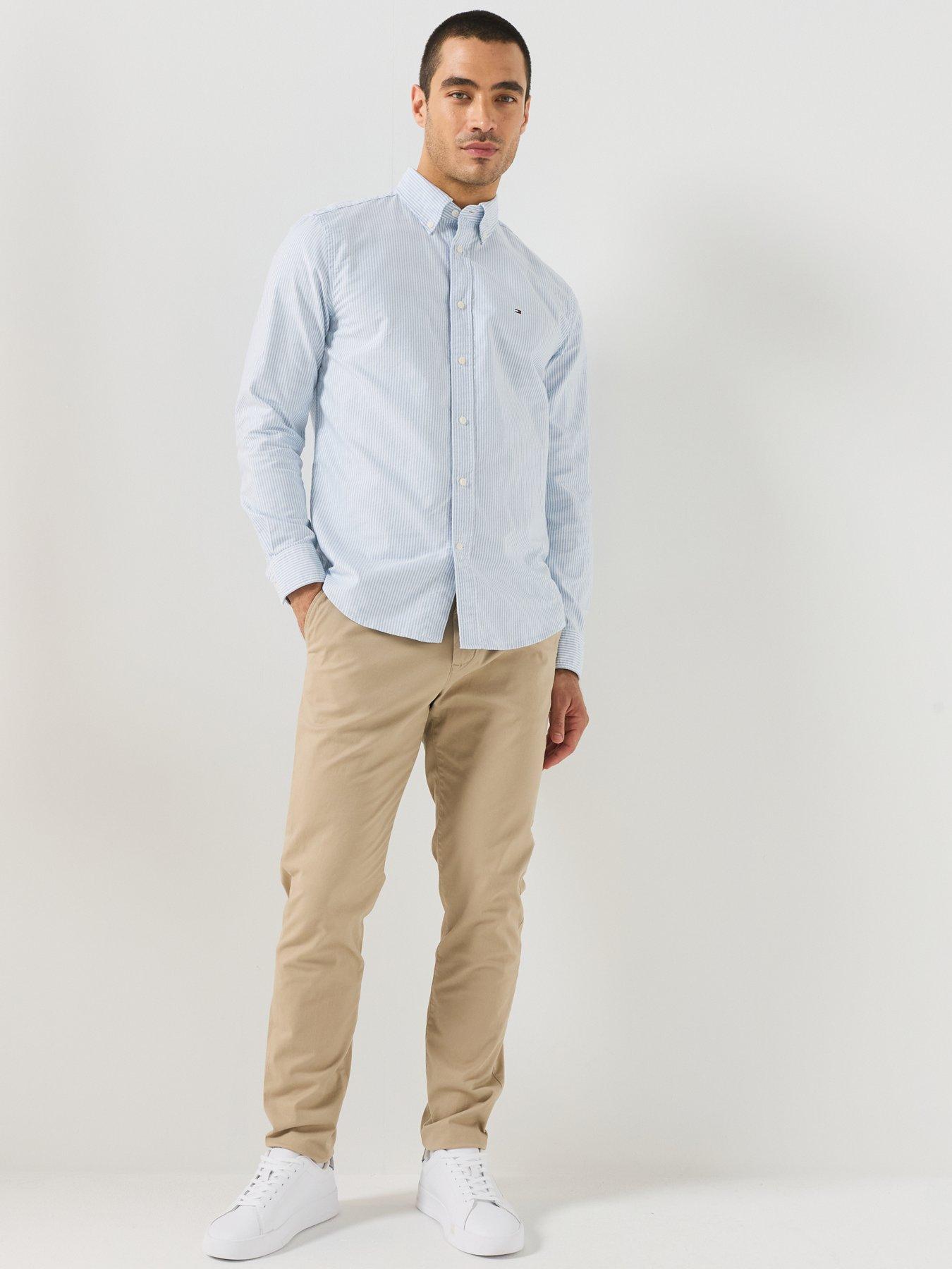 Image 3 of 4 of Tommy Hilfiger Core Harlem Essential Twill Chino Trousers - Beige