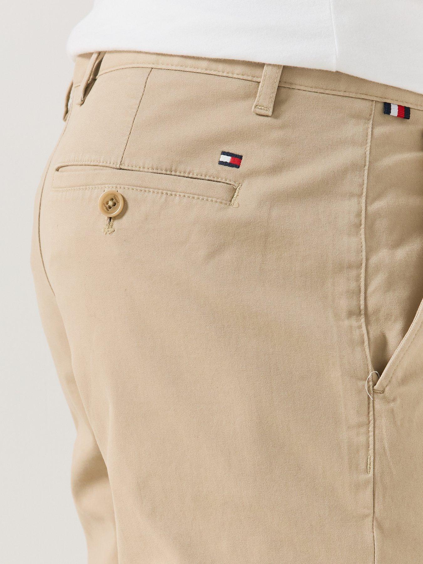 Image 4 of 4 of Tommy Hilfiger Core Harlem Essential Twill Chino Trousers - Beige