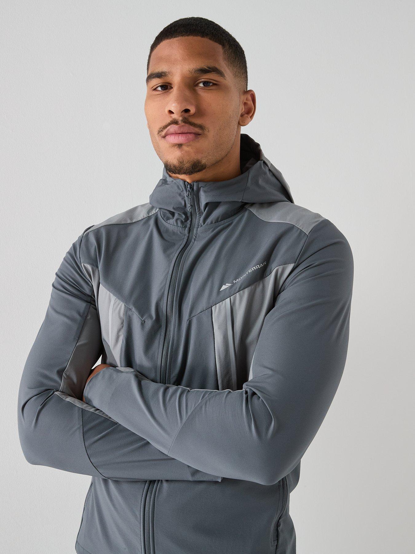 Monterrain Mens Dynamic 2.0 Woven Hoody - Grey