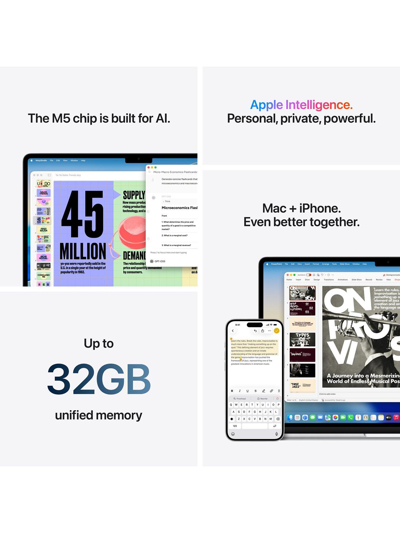 Image 6 of 8 of Apple MacBook Air (M5, 2026) 15 inch with 10-core CPU and 10-core GPU, 16GB Unified Memory, 512GB SSD - Midnight