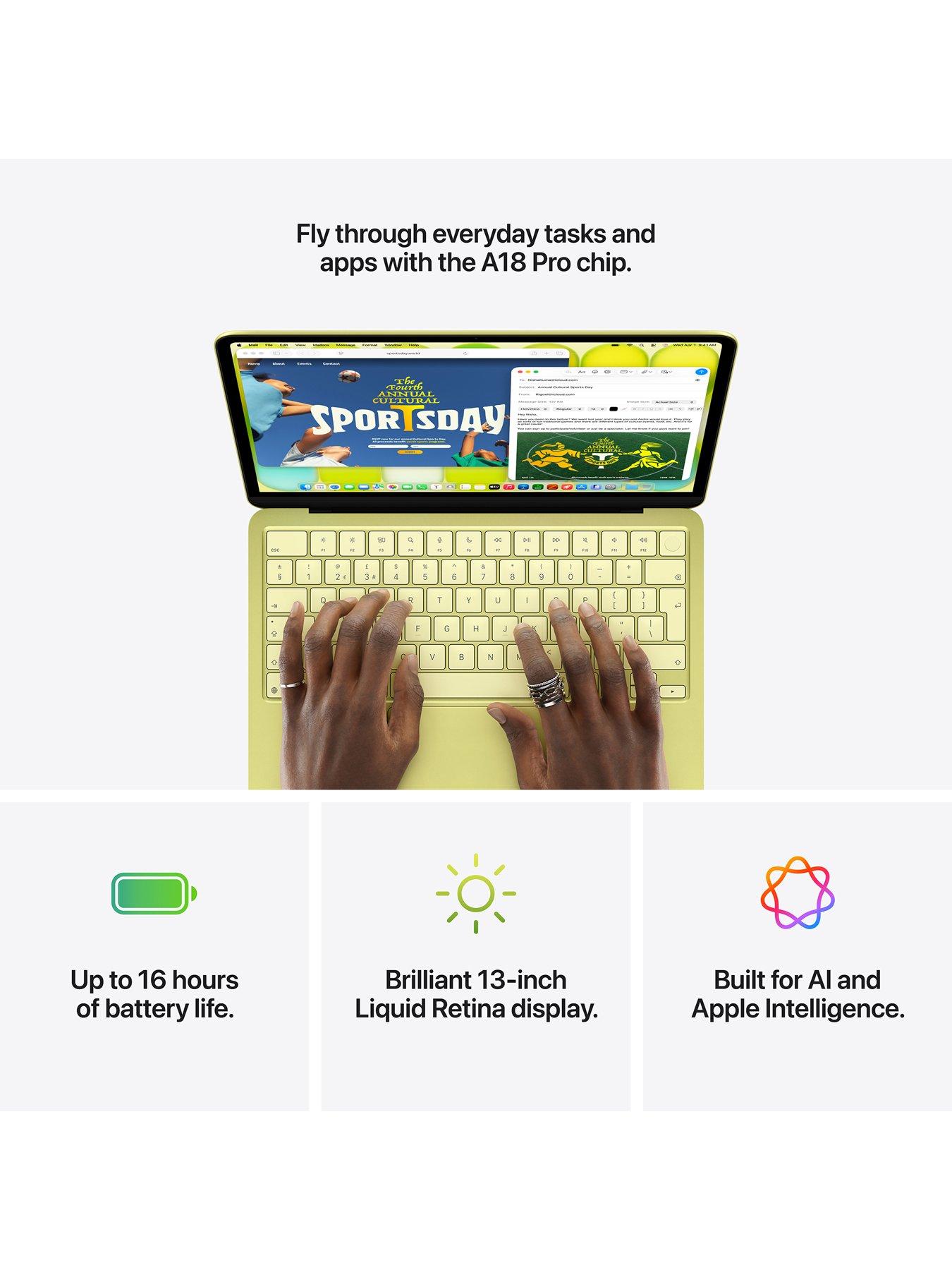 Image 6 of 8 of Apple MacBook Neo (A18 Pro, 2026) 13-inch&nbsp;with 6-core CPU and 5-core GPU, 8GB Unified, 512GB SSD, Touch ID - Silver