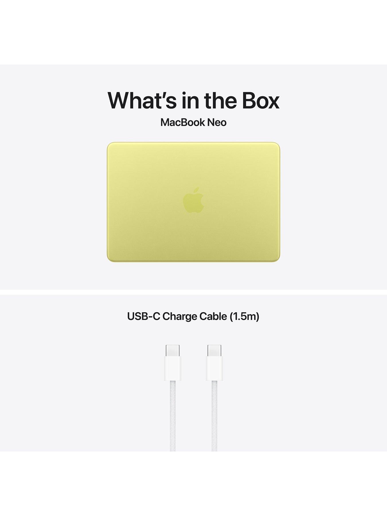 Image 7 of 8 of Apple MacBook Neo (A18 Pro, 2026) 13-inch&nbsp;with 6-core CPU and 5-core GPU, 8GB Unified Memory, 256GB SSD - Citrus