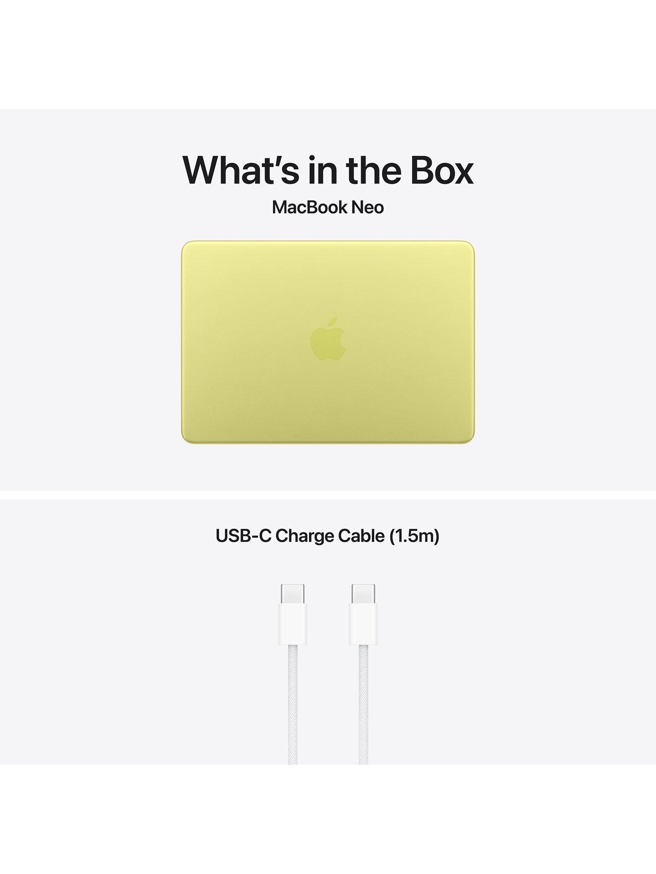 Image 7 of 8 of Apple MacBook Neo (A18 Pro, 2026) 13-inch&nbsp;with 6-core CPU and 5-core GPU, 8GB Unified Memory, 512GB SSD, Touch ID - Citrus