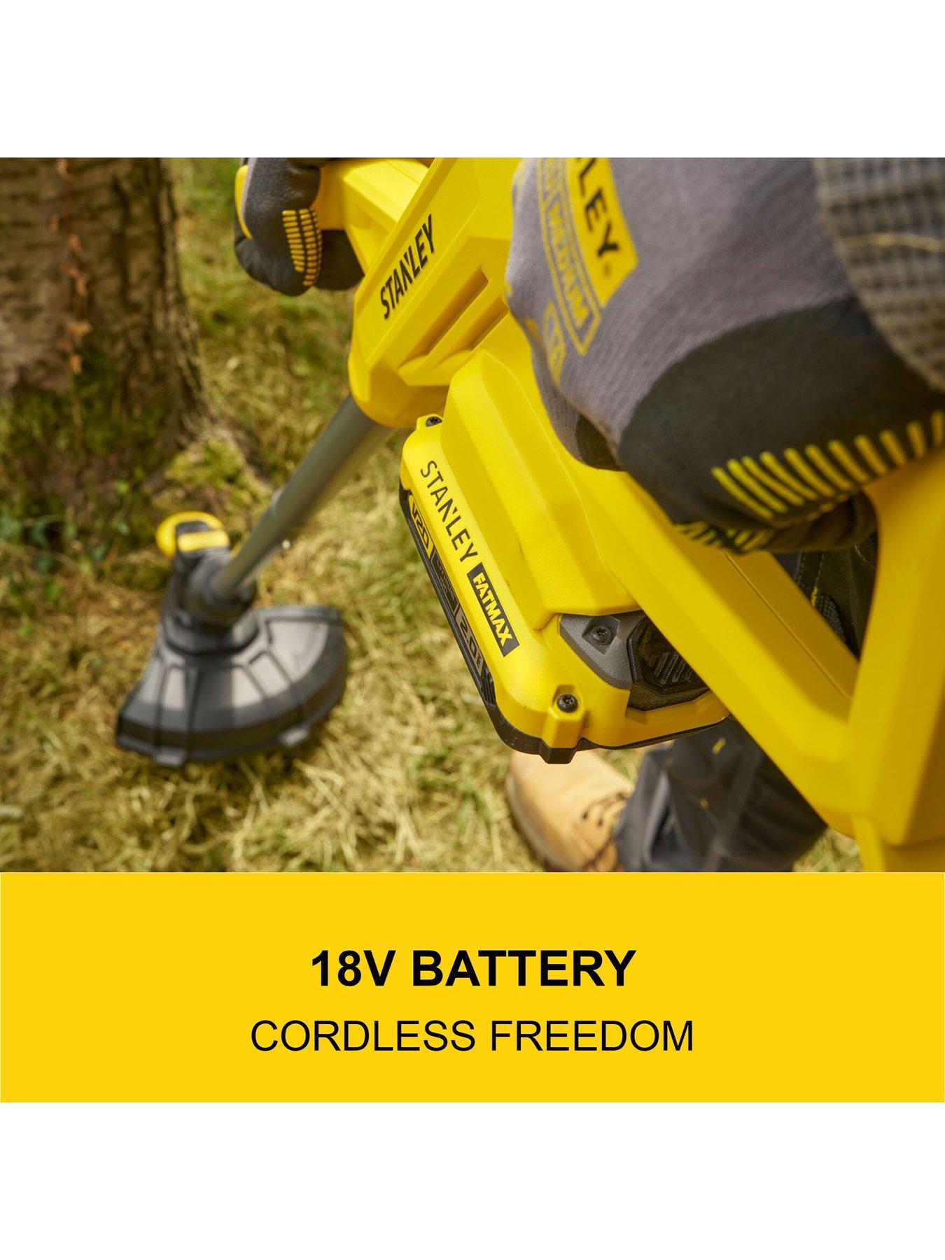 Image 3 of 6 of Stanley FatMax SFMCST925M1-GB 18V V20 25cm String Trimmer Kit - 2.0Ah Battery, Charger, Edging Guide Wheel