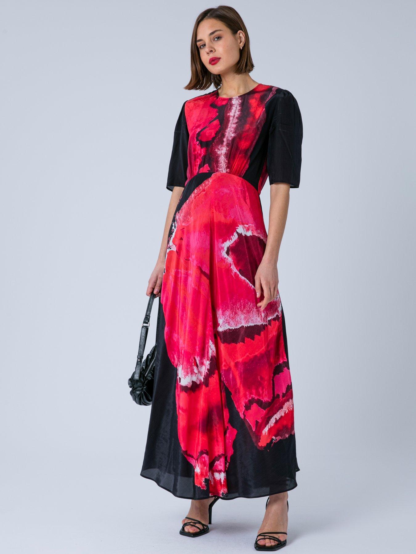 Image 3 of 7 of Religion Sienna Maxi Occasion Maxi Tea Dress - Pink