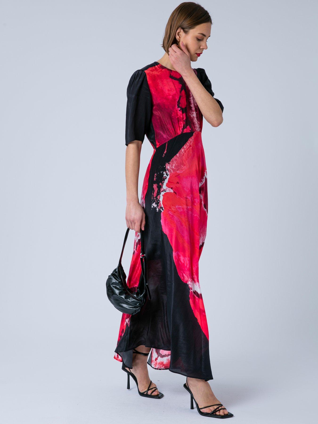 Image 4 of 7 of Religion Sienna Maxi Occasion Maxi Tea Dress - Pink