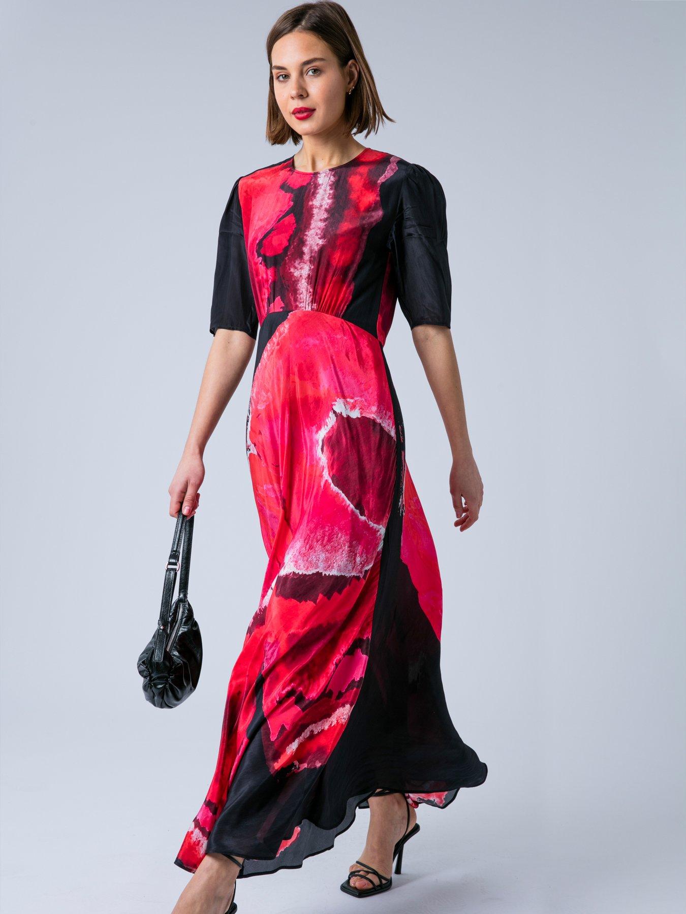 Image 5 of 7 of Religion Sienna Maxi Occasion Maxi Tea Dress - Pink