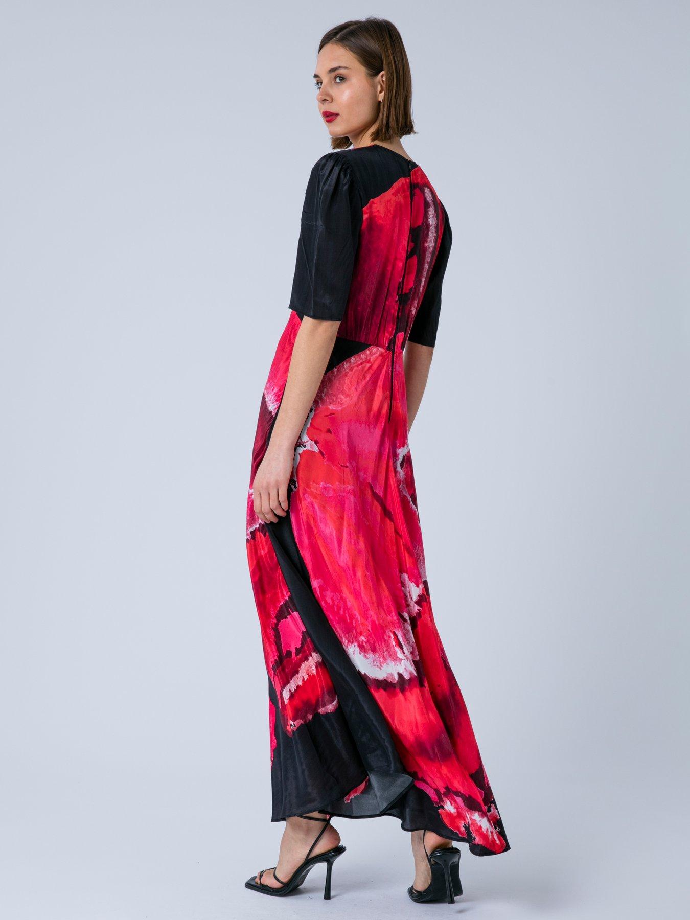 Image 6 of 7 of Religion Sienna Maxi Occasion Maxi Tea Dress - Pink