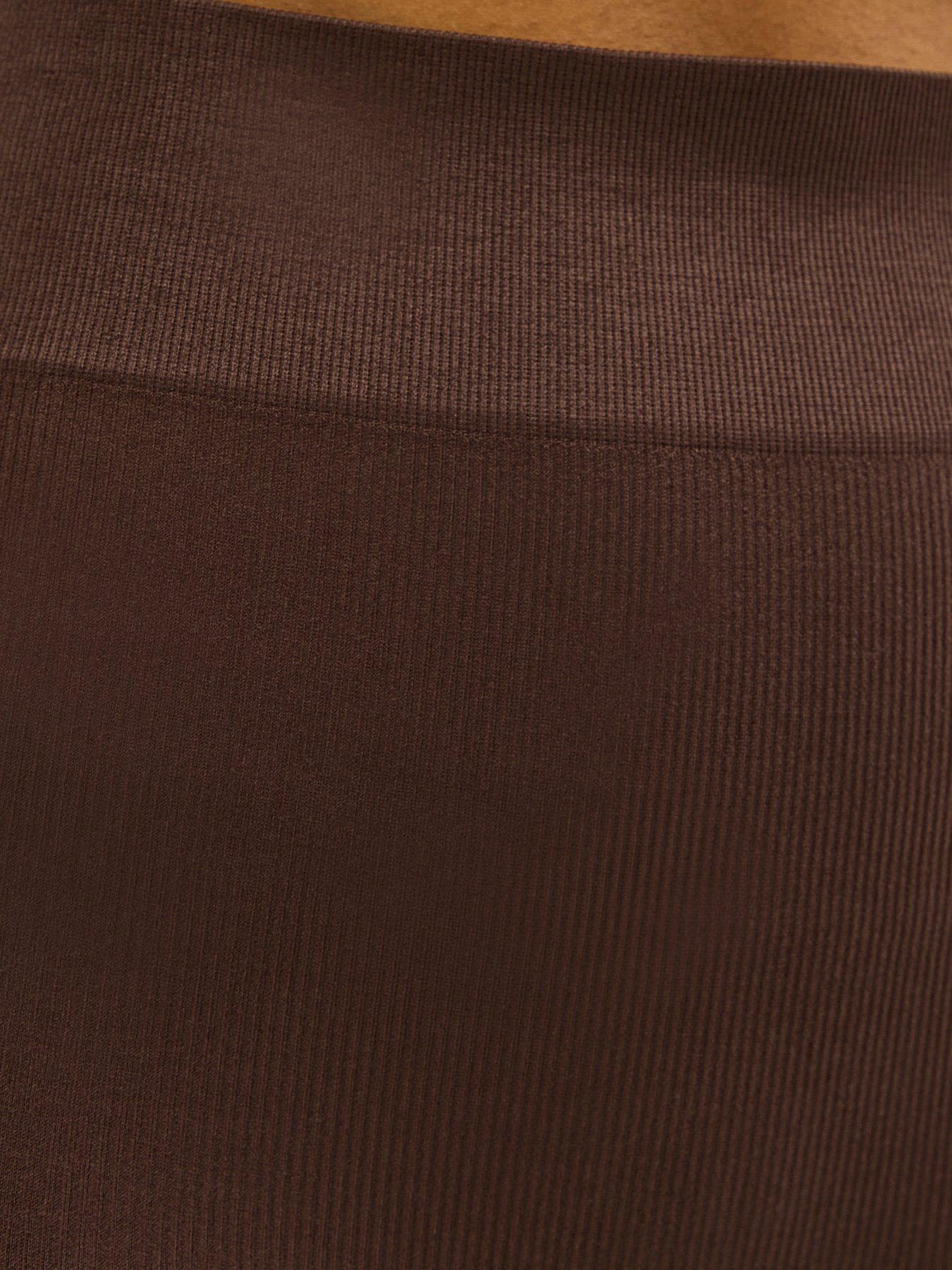 Image 5 of 5 of New Look Seamless Cycling Short - Dark Brown