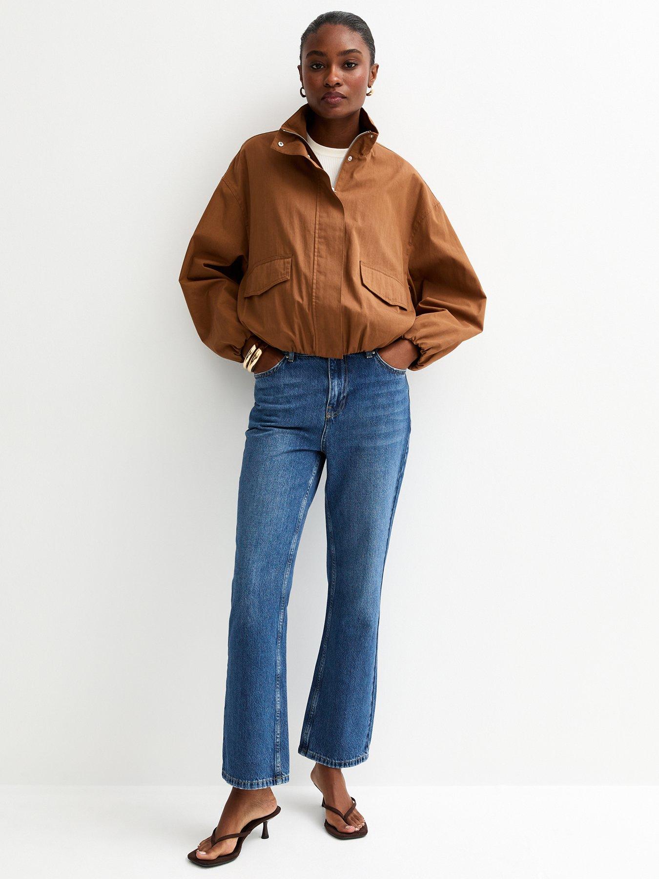 Image 4 of 7 of New Look Anica Blue Straight Leg Jeans