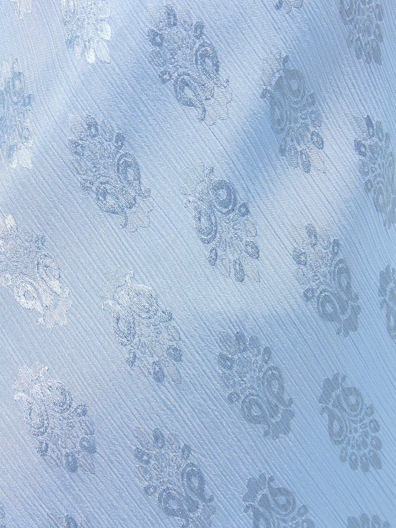 Image 5 of 5 of New Look Light Blue Paisley Pattern Jacquard Flutter Sleeve Midi Dress