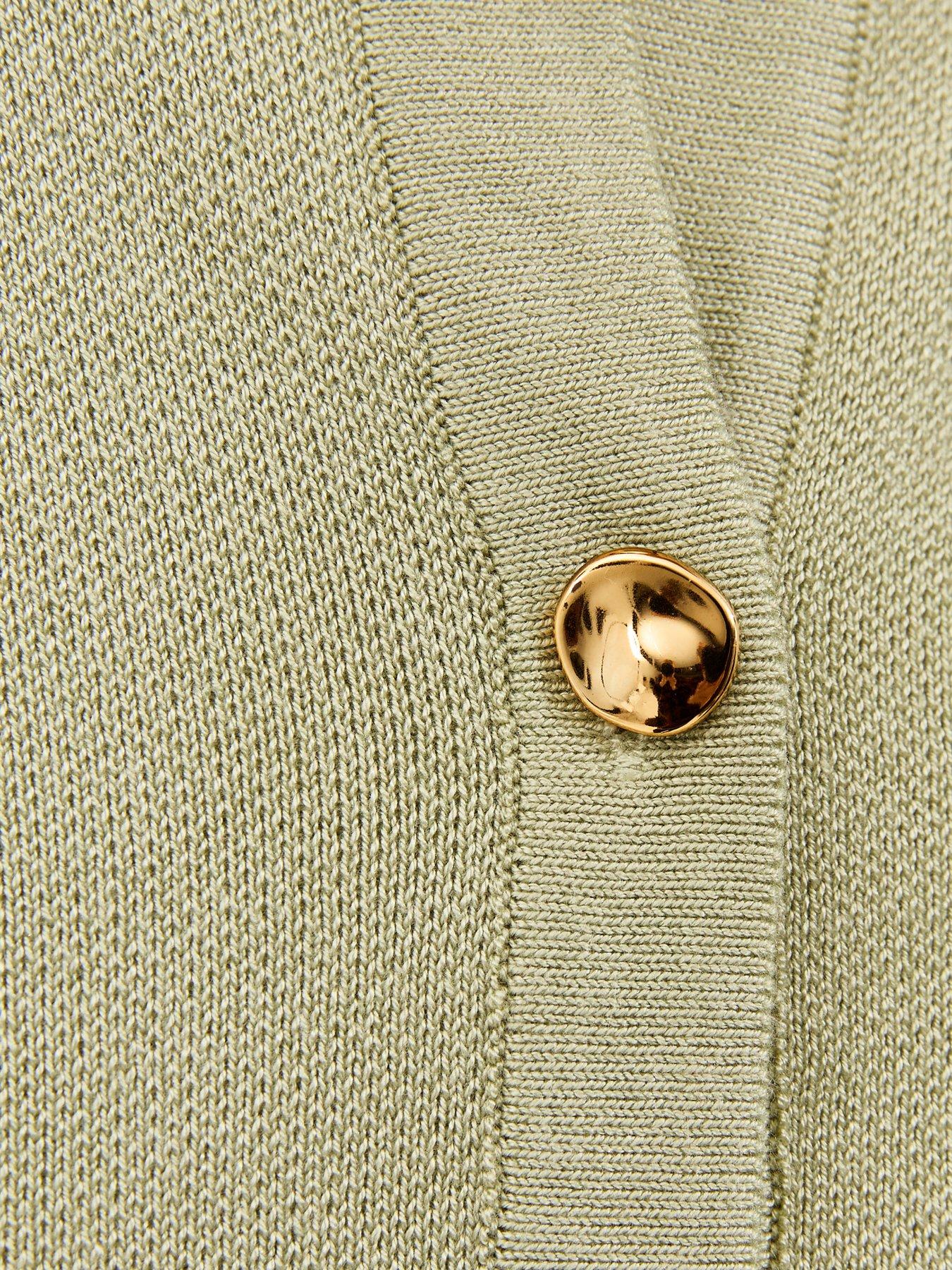 Image 5 of 5 of New Look Light Green Lightweight Short Sleeve Cardigan