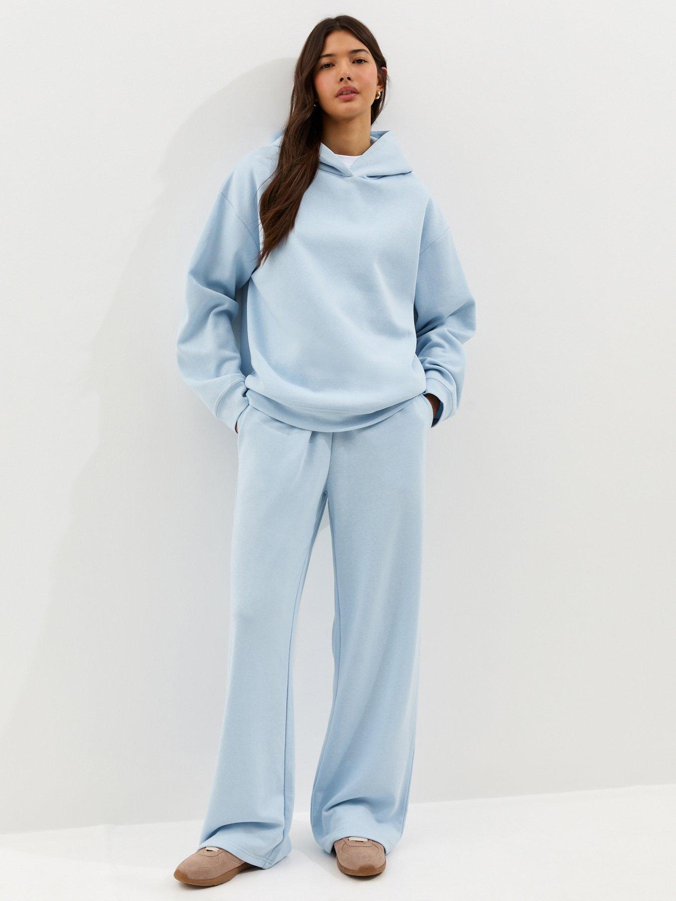 New Look Light Blue Wide Leg Joggers